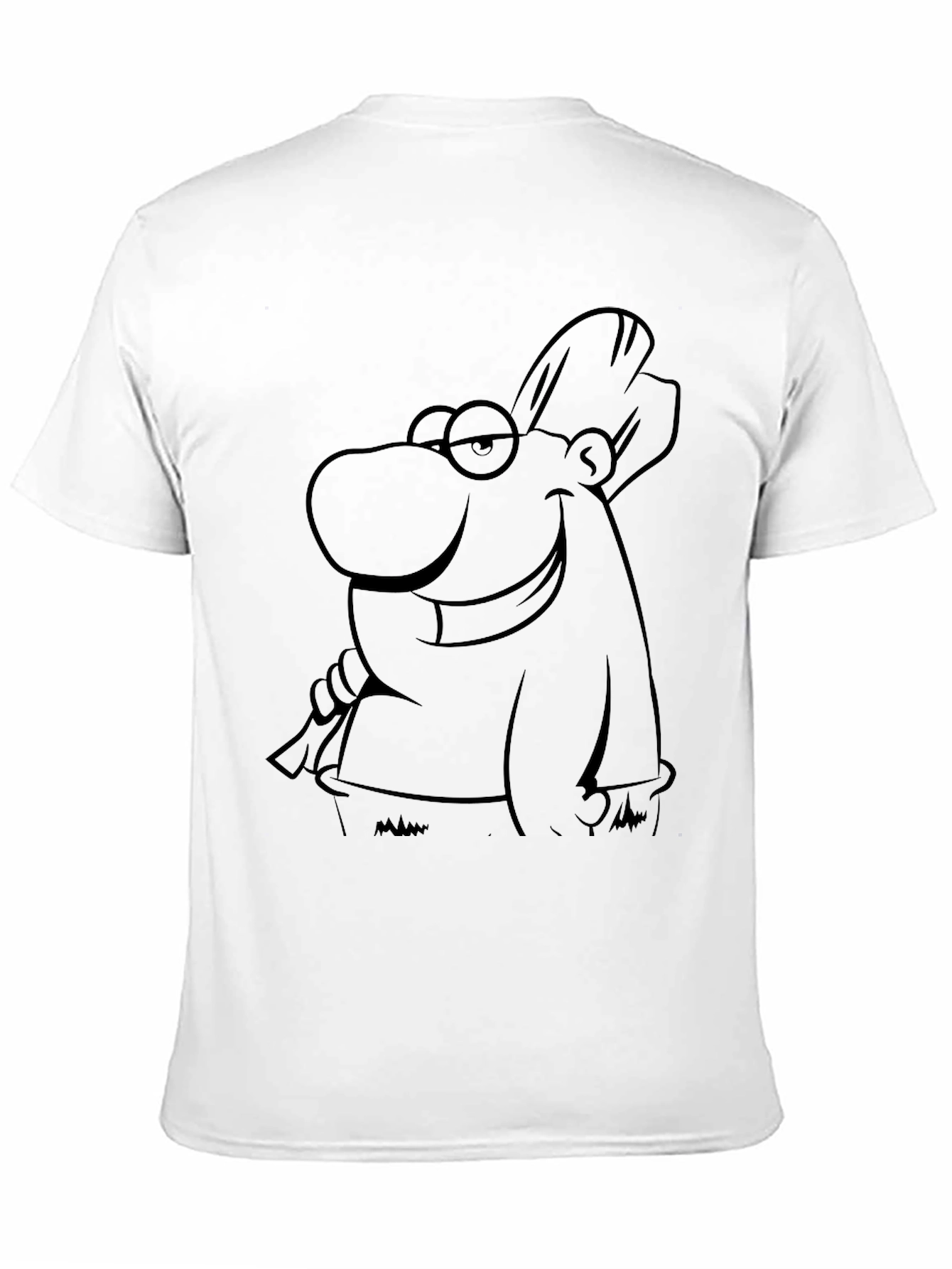 Cartoon Character T-Shirt - Mens Black Tee