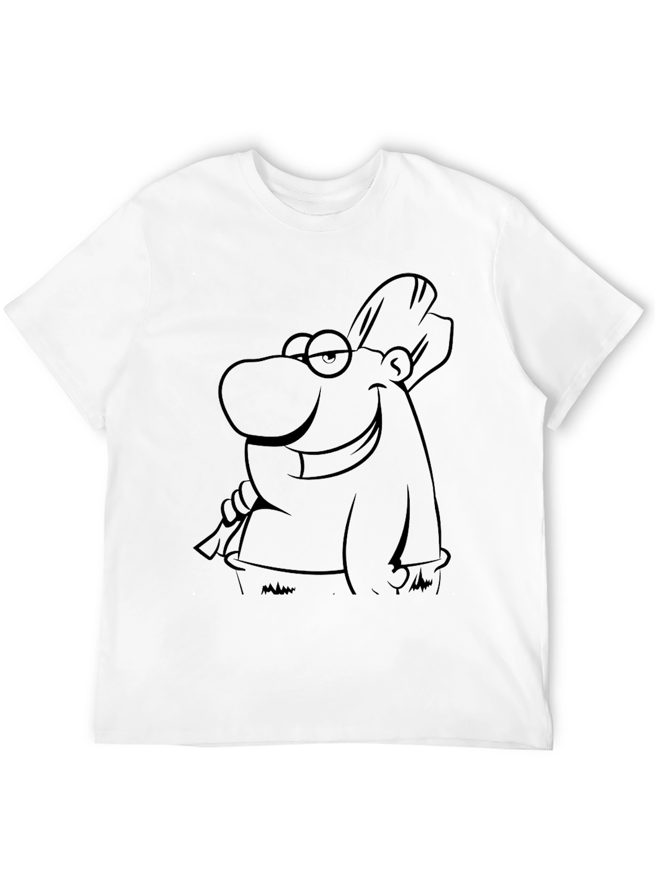Cartoon Character T-Shirt - Mens Black Tee