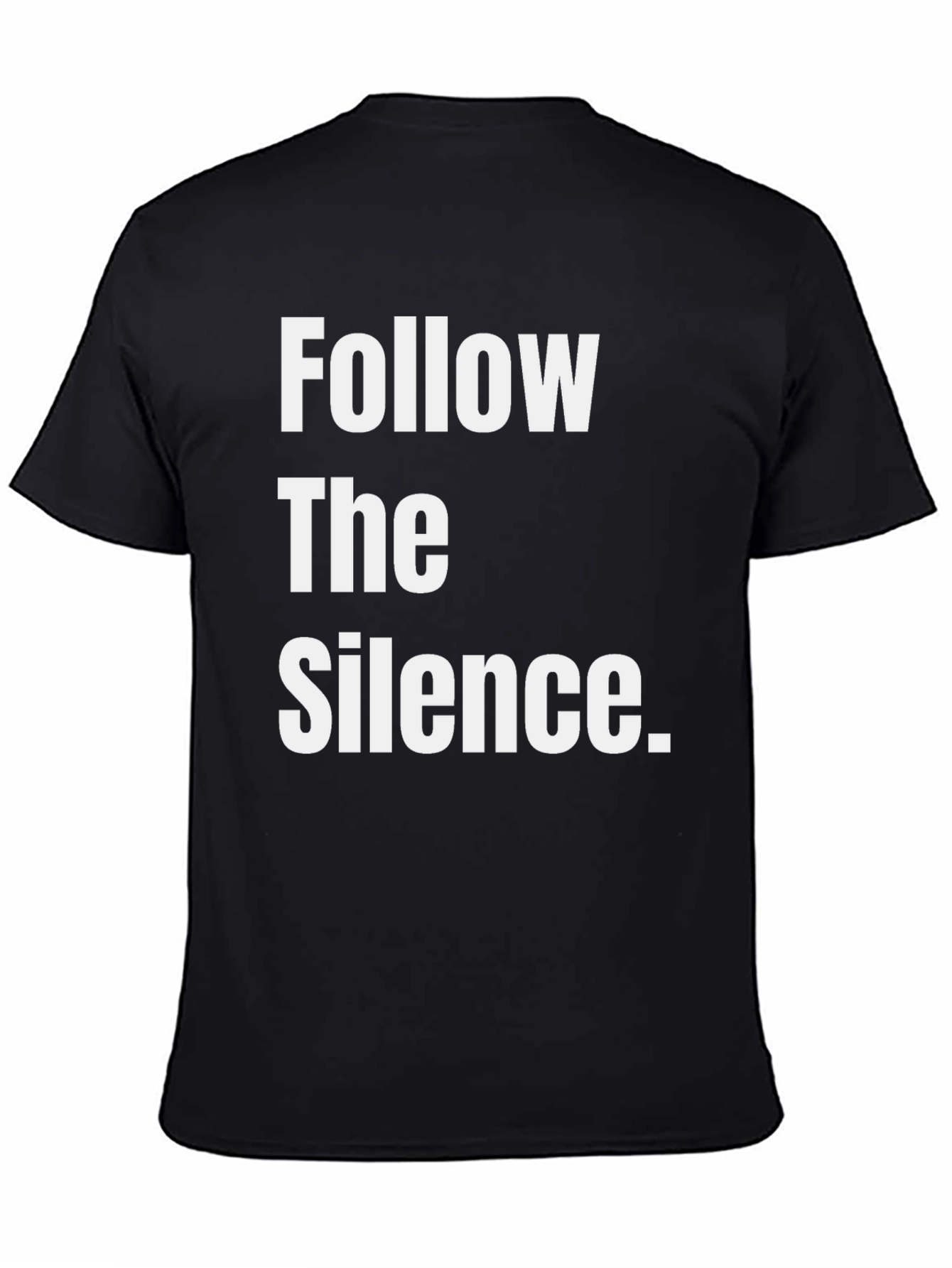 Follow The Silence Black Graphic Tee