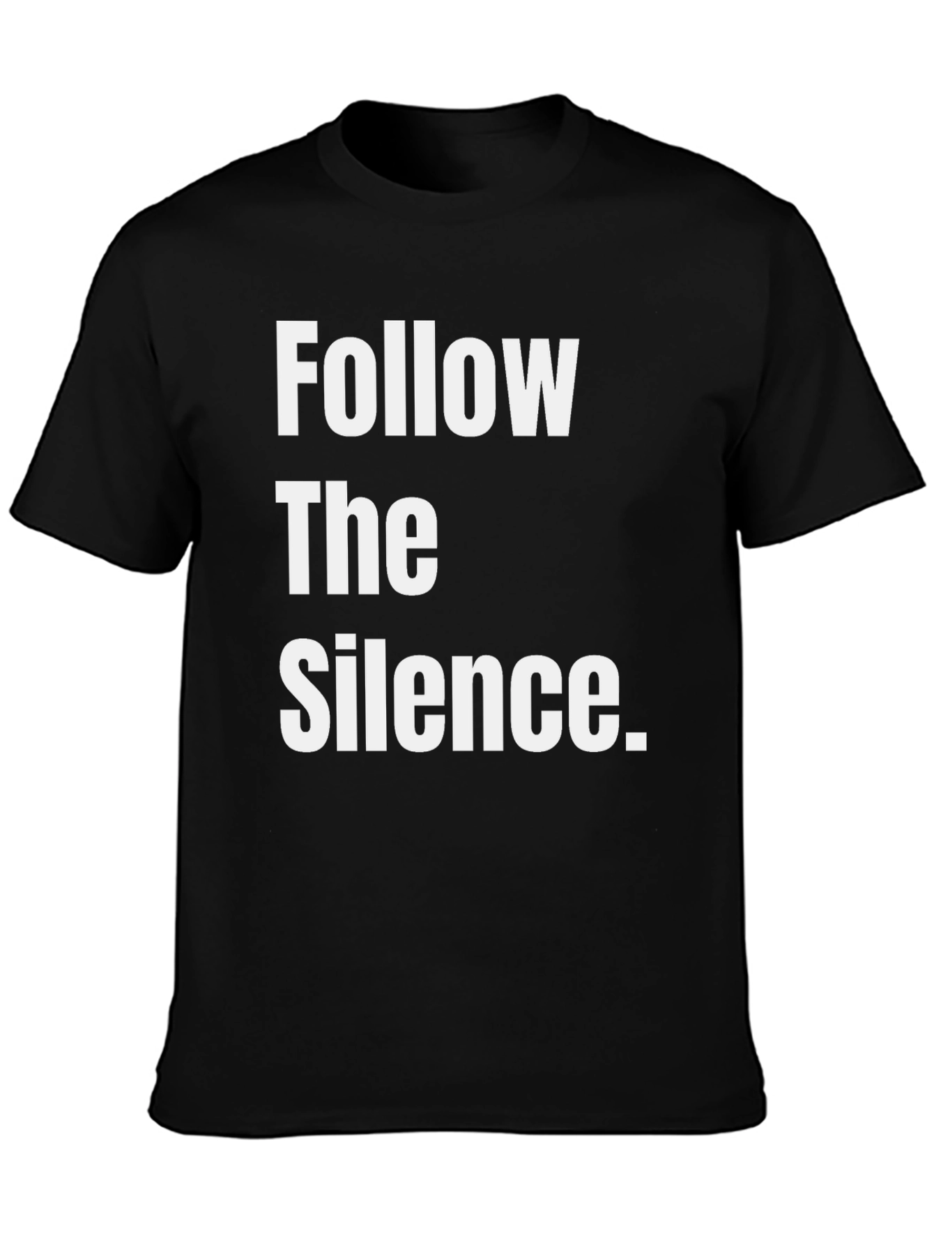 Follow The Silence Black Graphic Tee