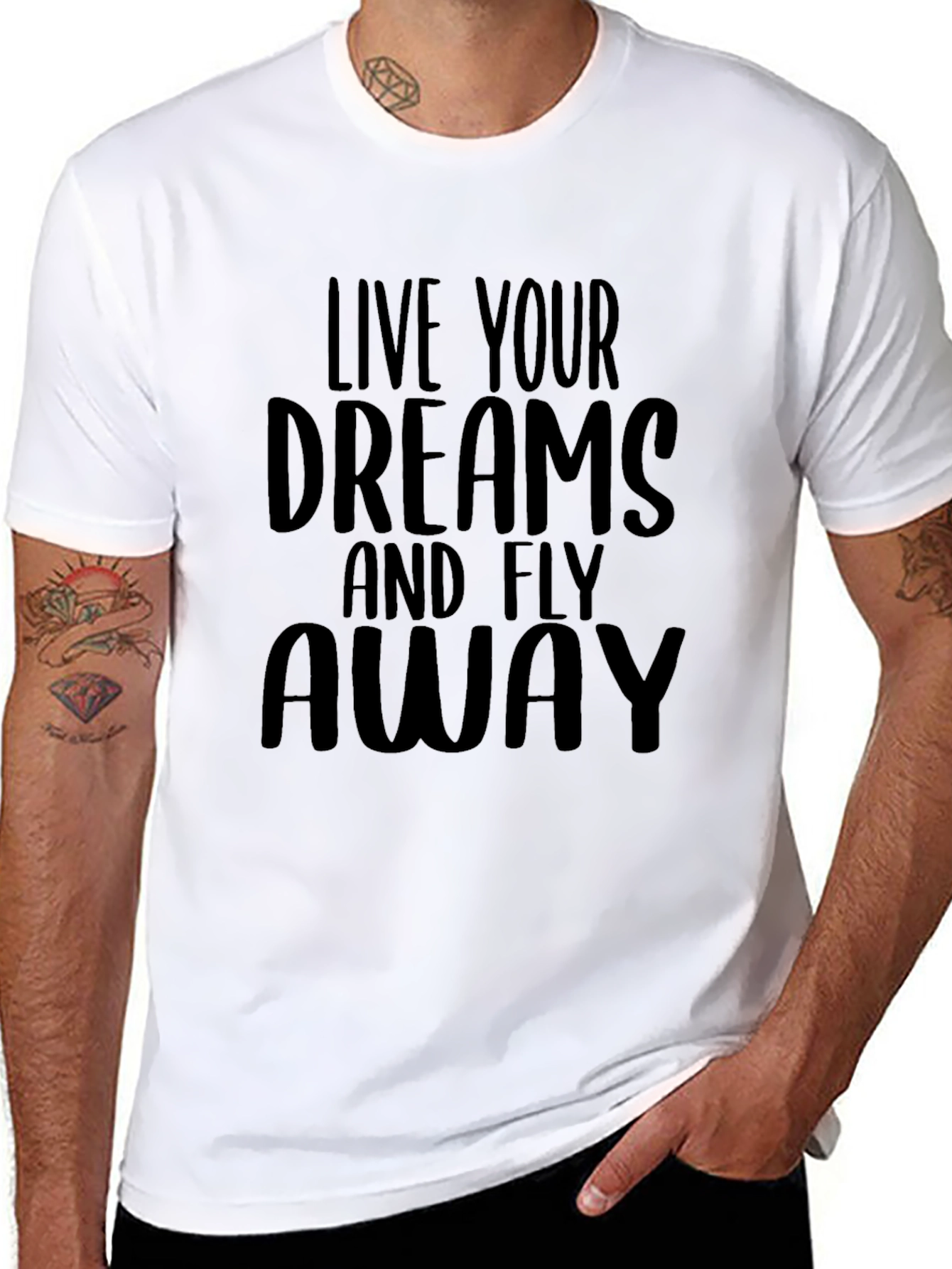 Live Your Dreams T-Shirt - Inspiring Graphic Tee
