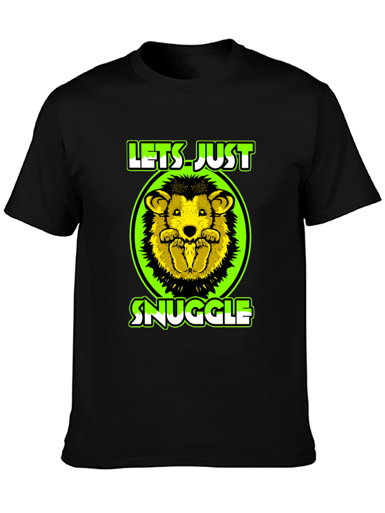 Lets Just Snuggle T-Shirt Cute Hedgehog