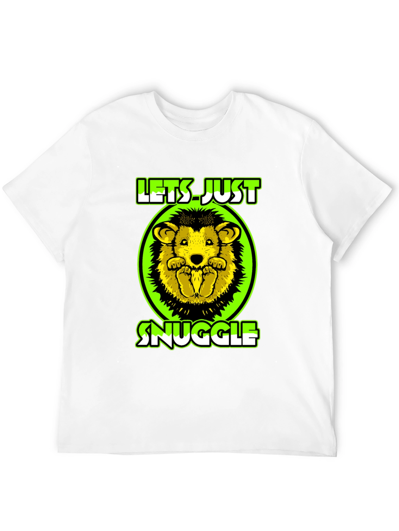 Lets Just Snuggle T-Shirt Cute Hedgehog