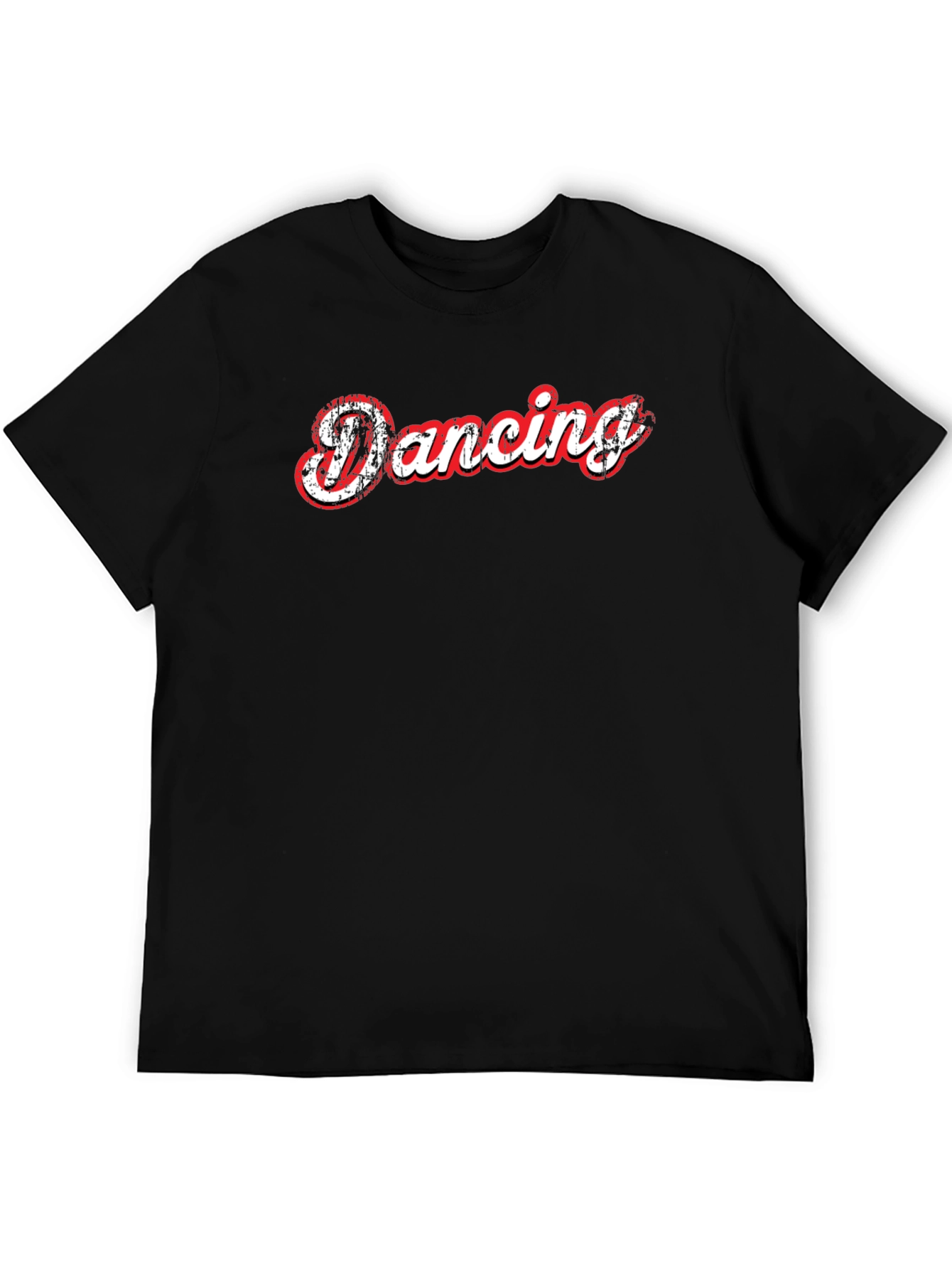 Dancing Graphic Print Black T-Shirt