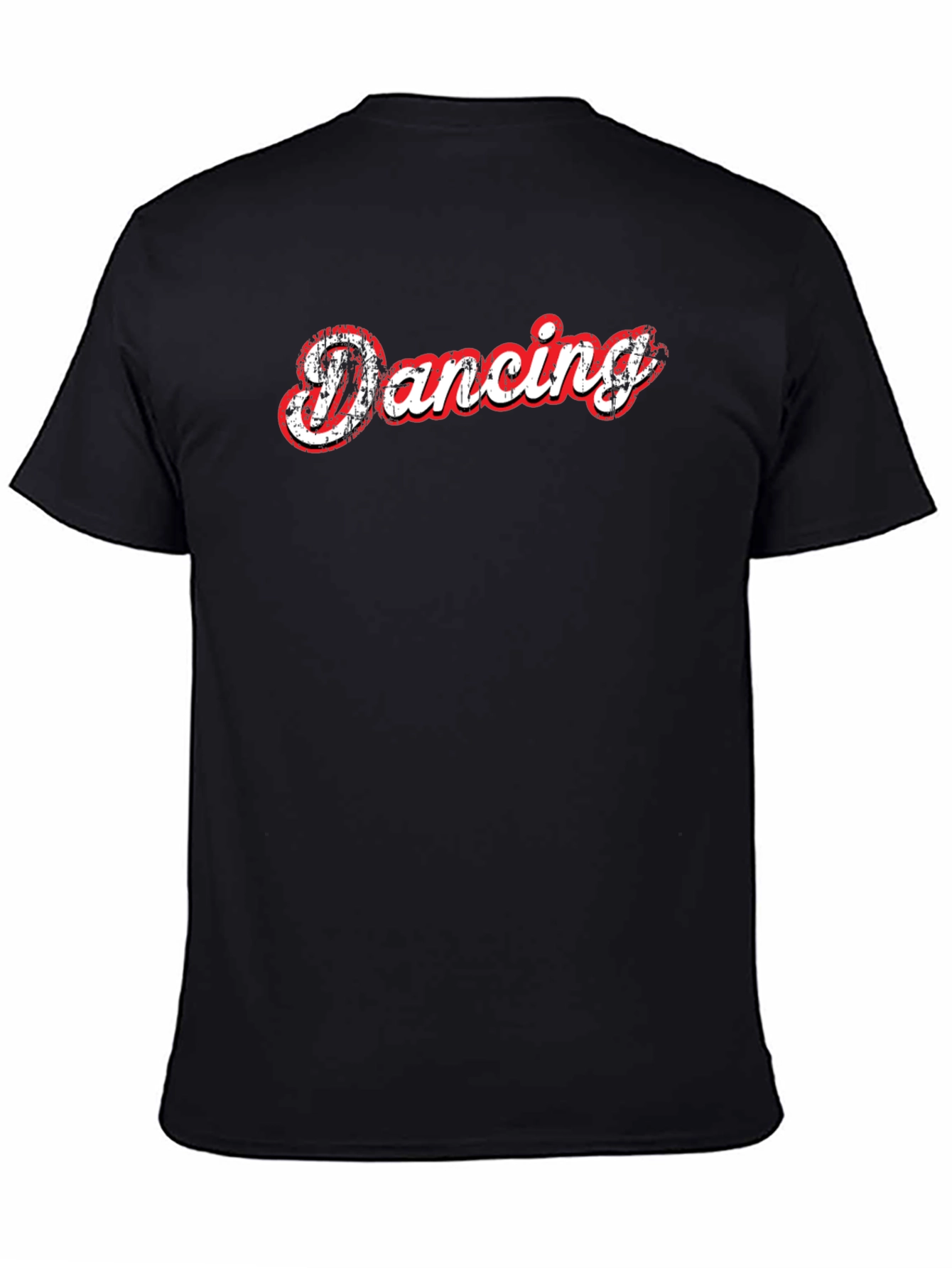 Dancing Graphic Print Black T-Shirt
