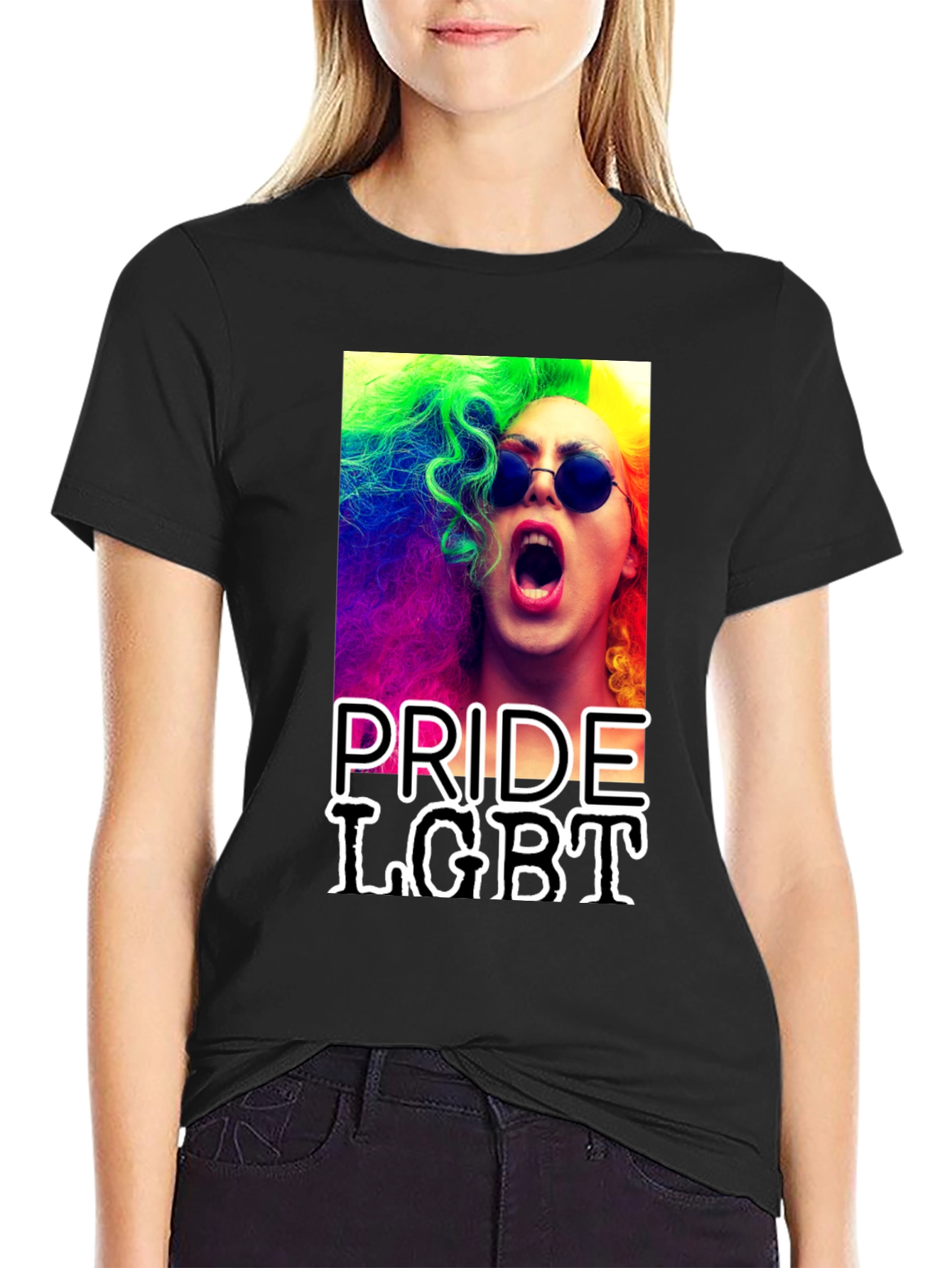 Pride LGBT Rainbow Hair T-Shirt