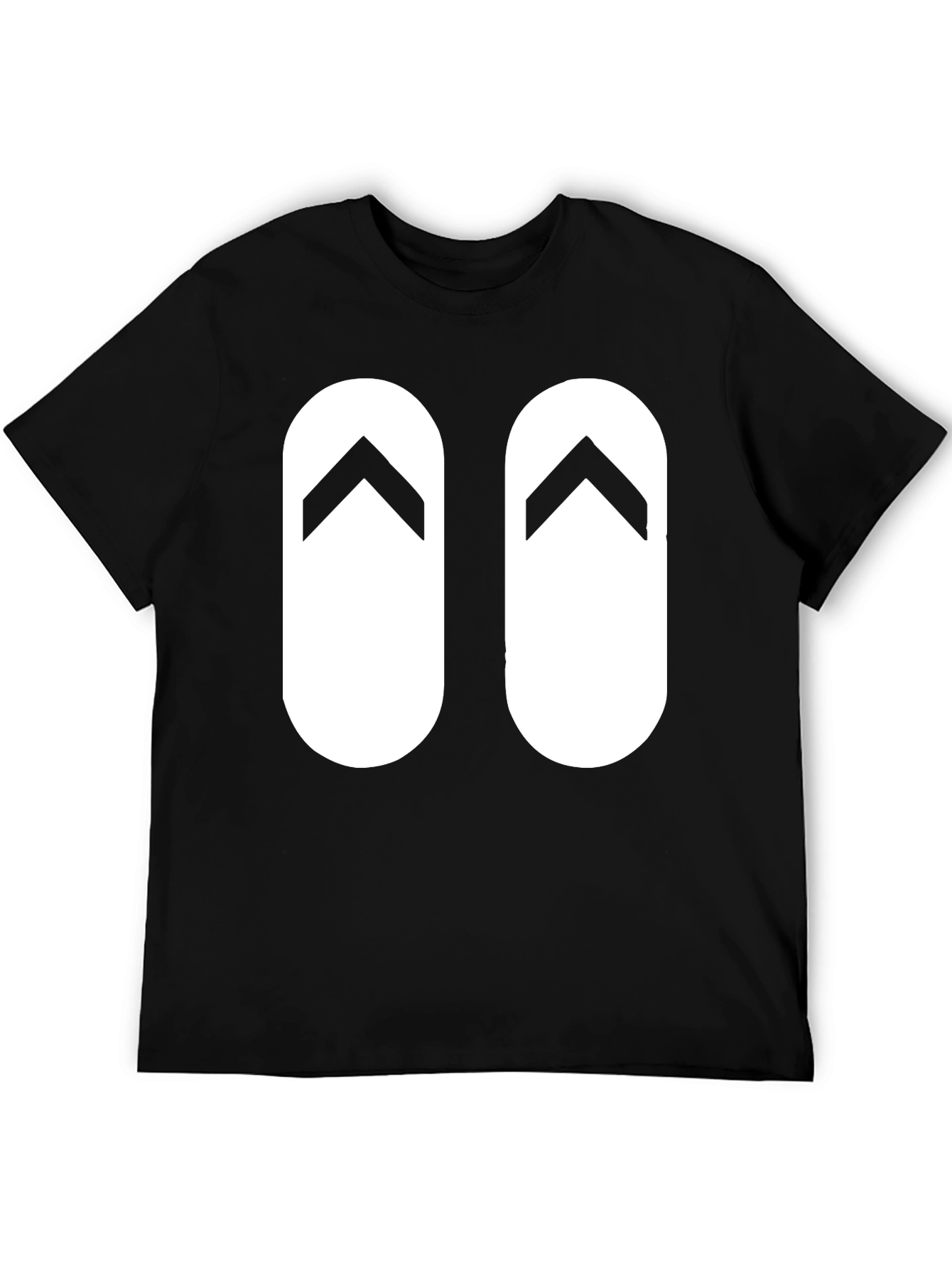 Flip Flop Graphic Black T-Shirt