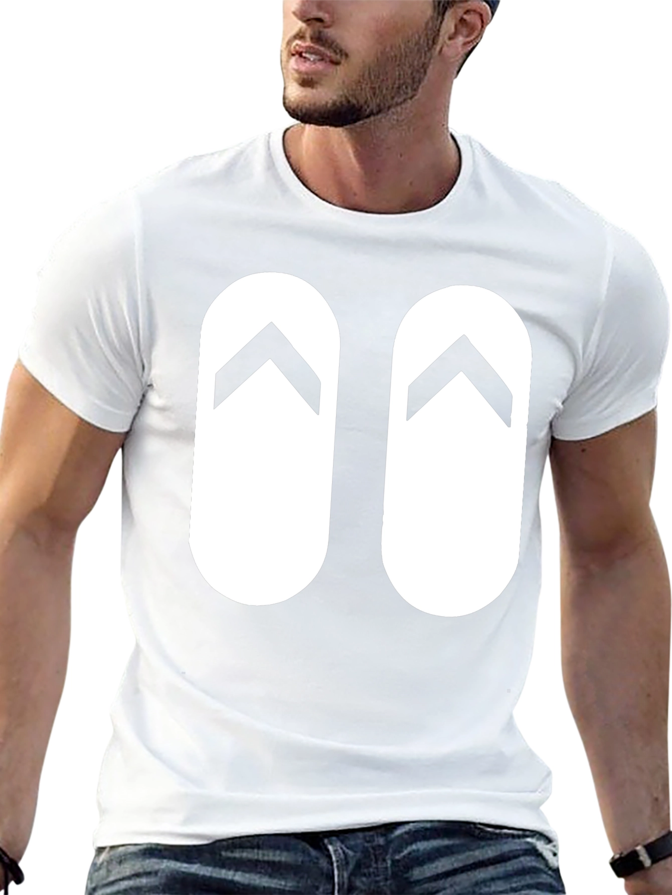 Flip Flop Graphic Black T-Shirt