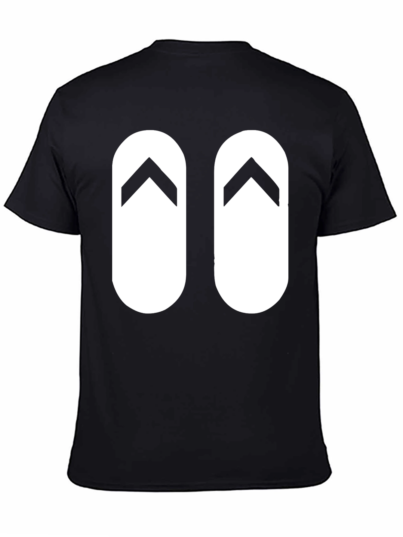 Flip Flop Graphic Black T-Shirt