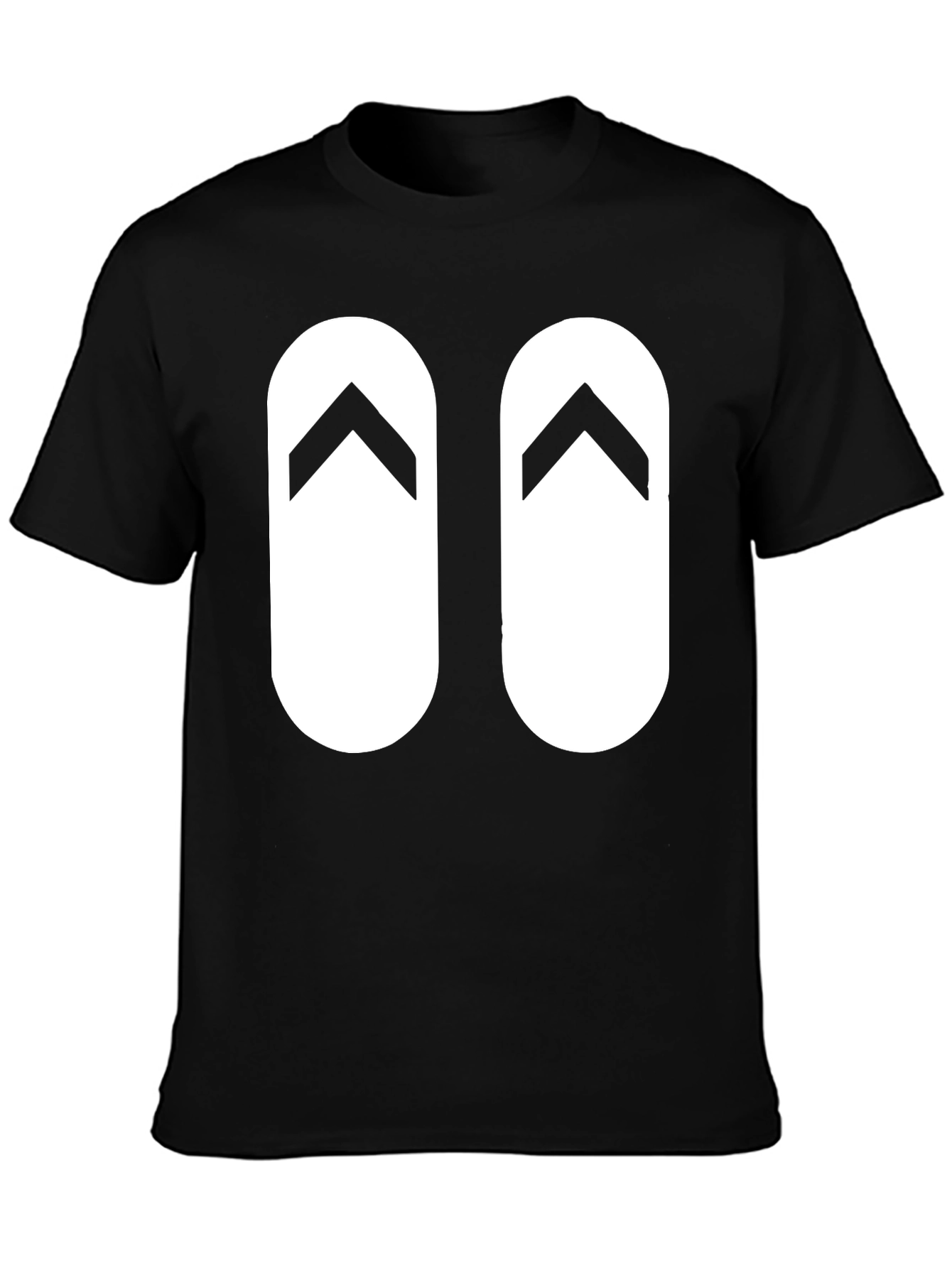 Flip Flop Graphic Black T-Shirt