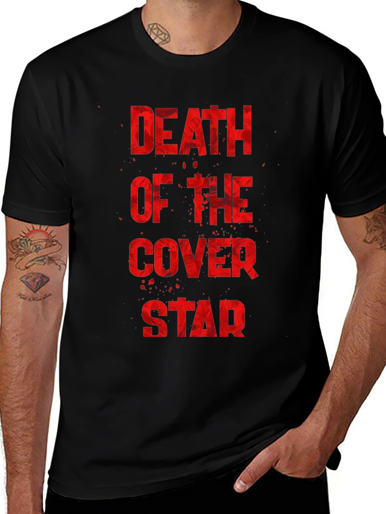 Death of the Cover Star Black Graphic Tee