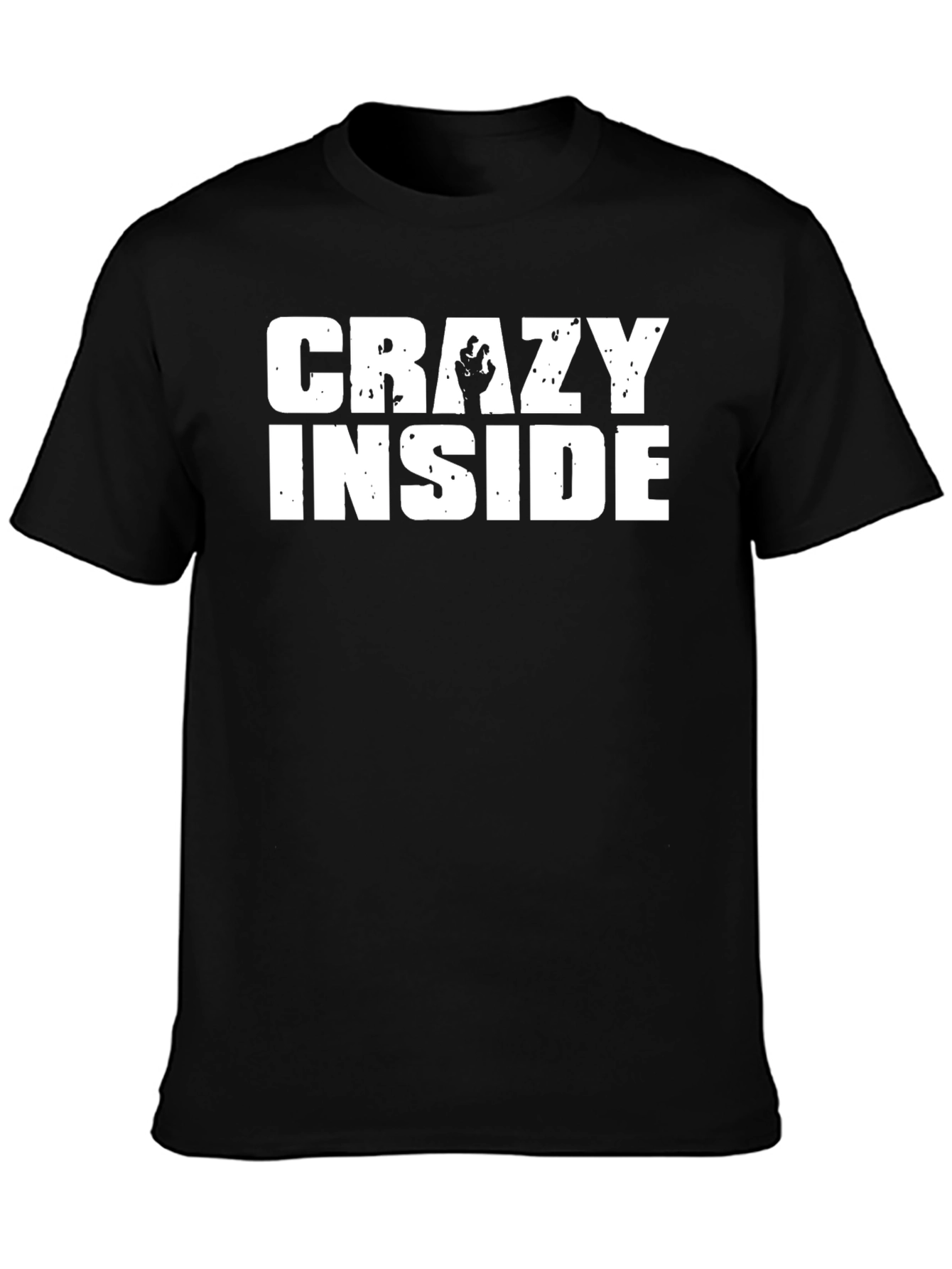 Crazy Inside Graphic Tee - Black