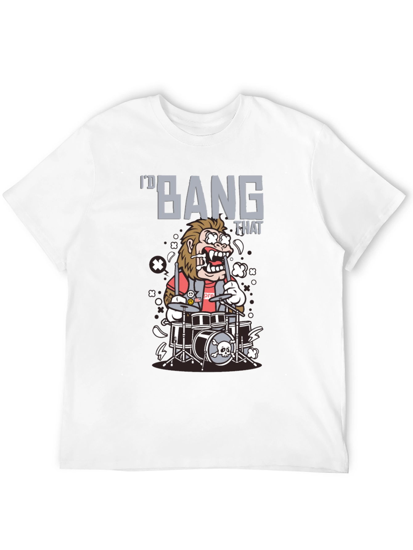 Id Bang That Drummer Funny Graphic Tee