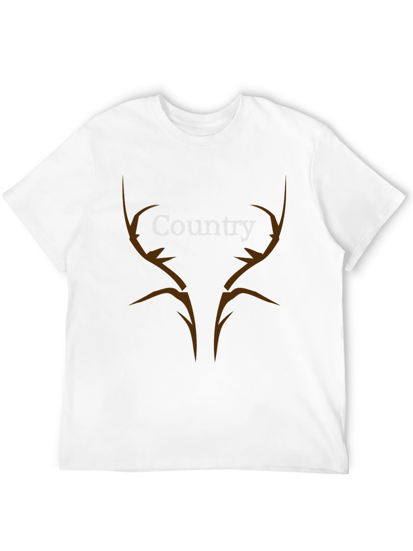 Country Antler T-Shirt - Black