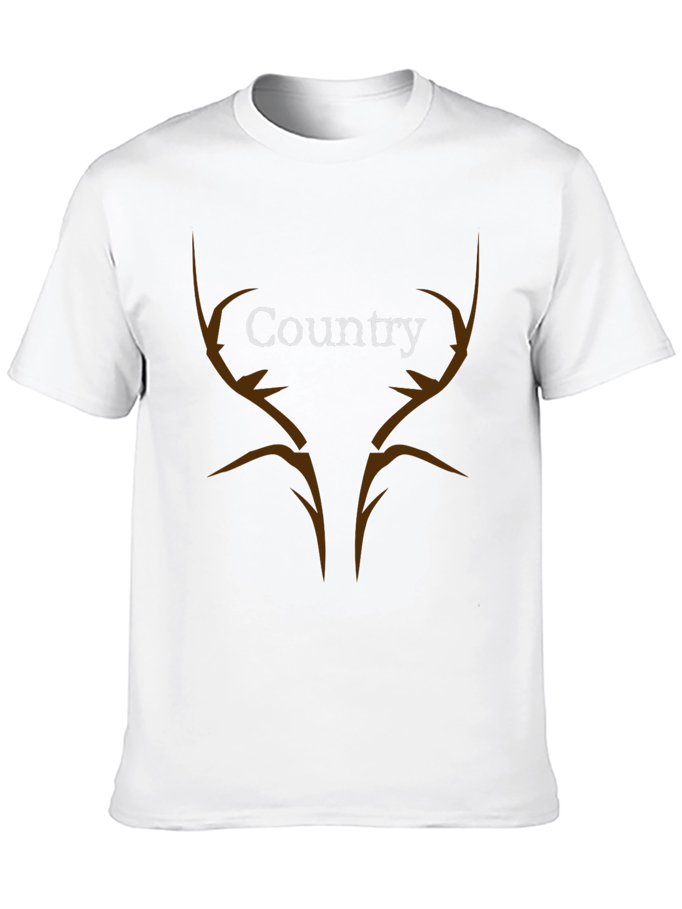 Country Antler T-Shirt - Black