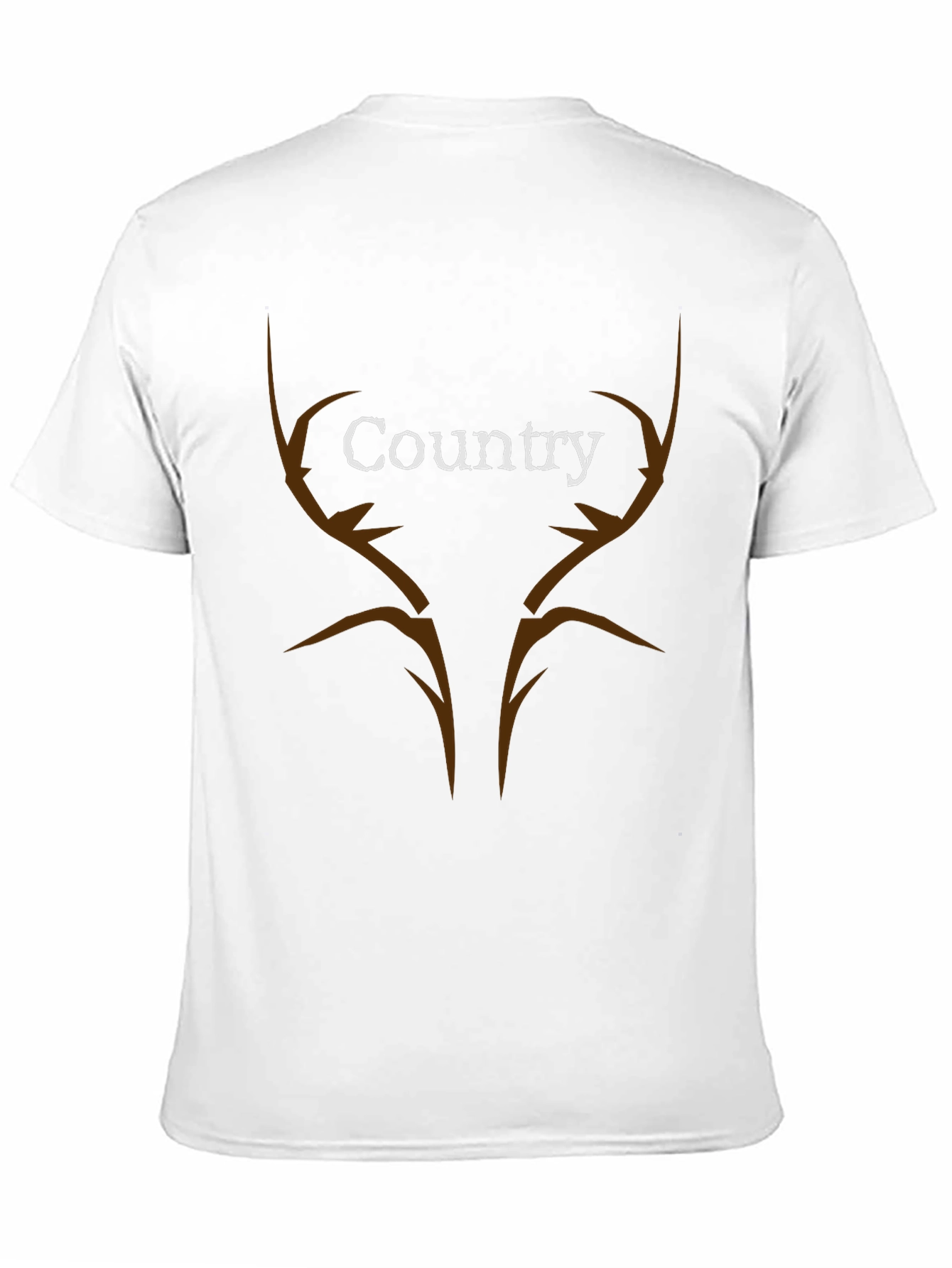 Country Antler T-Shirt - Black