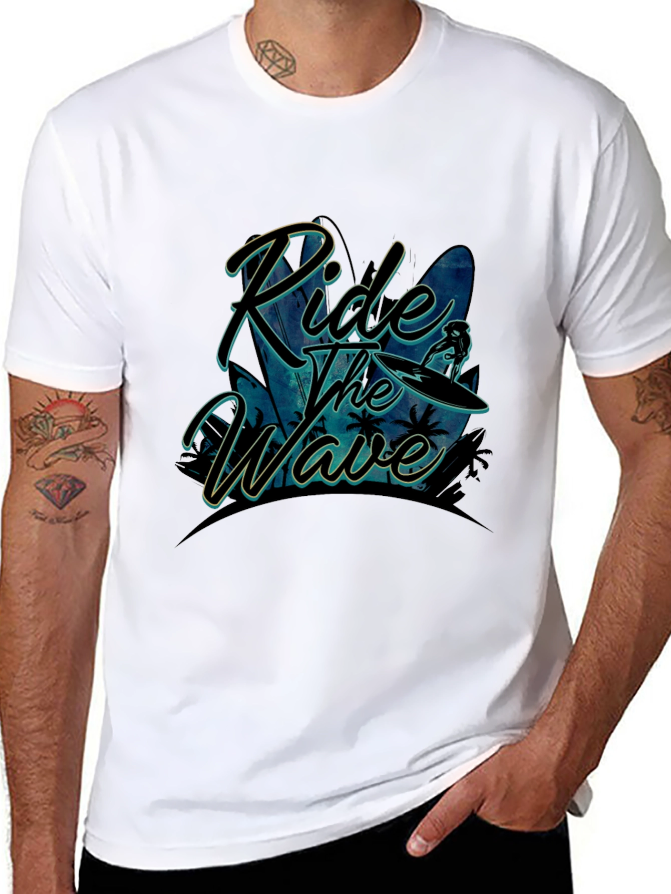 Ride the Wave Graphic Tee - Stylish Comfort