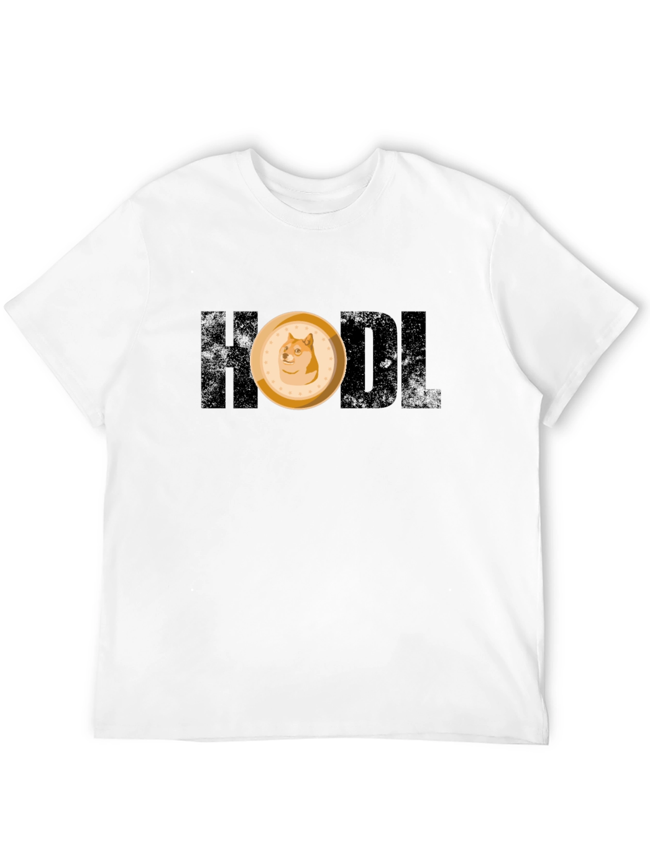 HODL Doge Meme Crypto Black T-Shirt