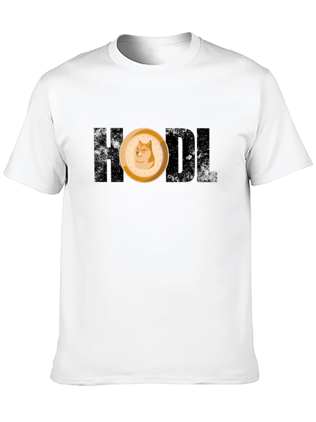 HODL Doge Meme Crypto Black T-Shirt