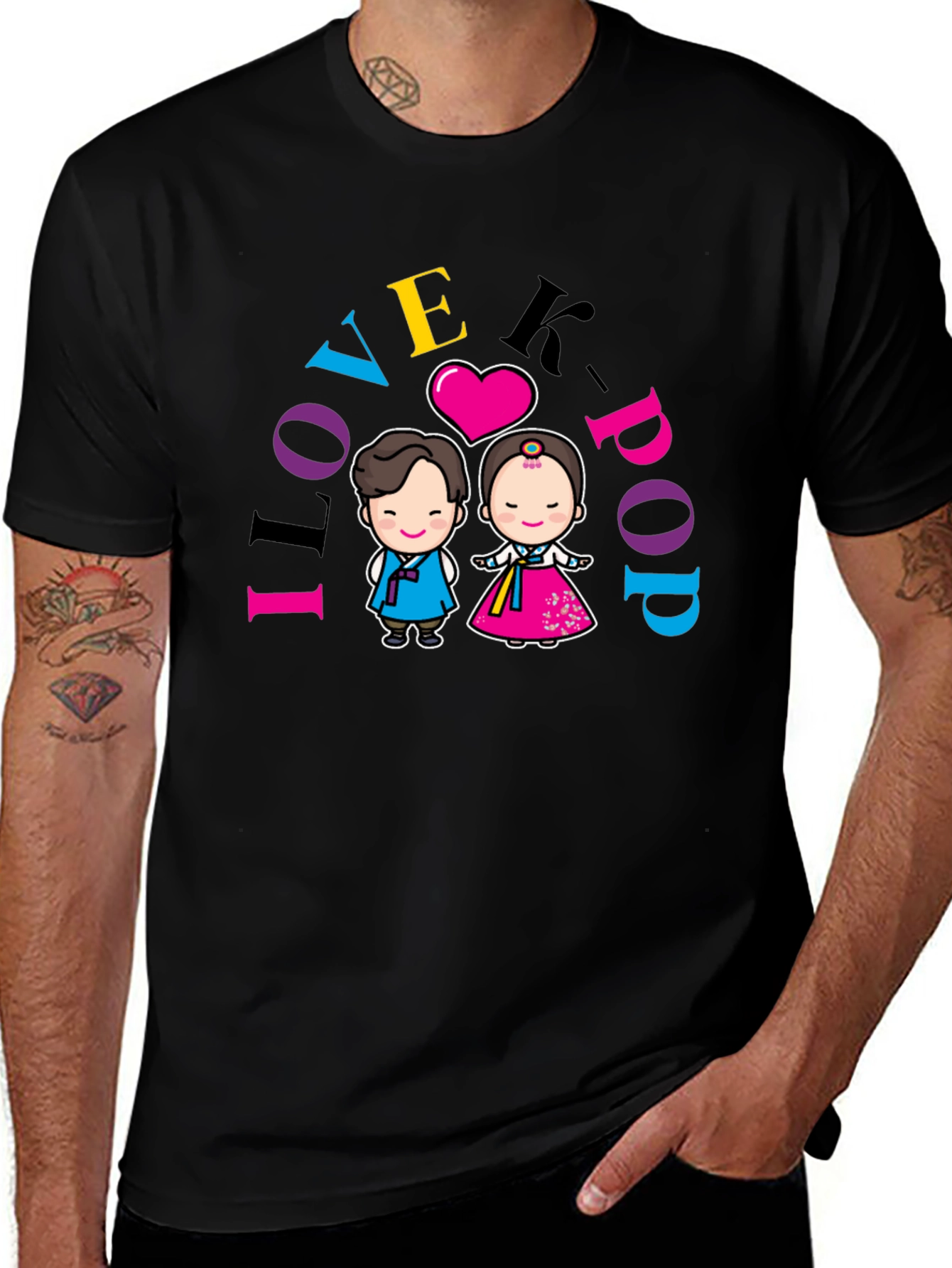 I Love K-Pop Graphic Tee - Unisex