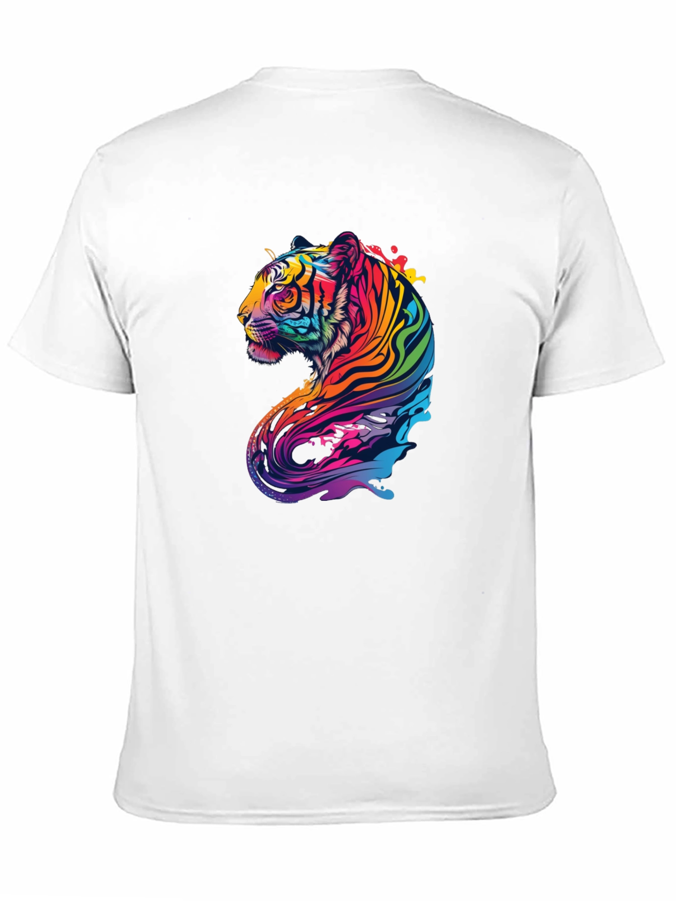 Vivid Tiger Graphic Black Tee