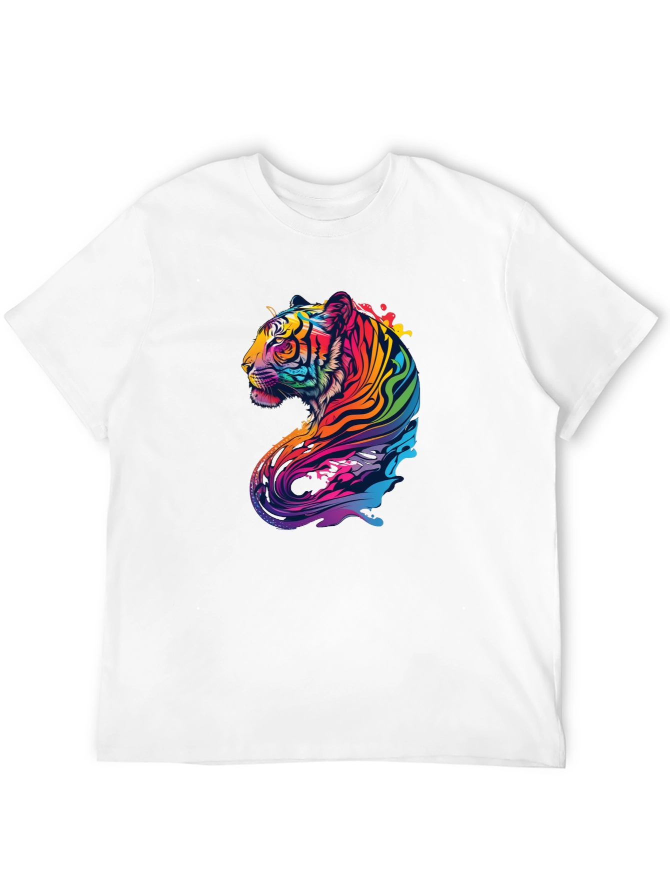 Vivid Tiger Graphic Black Tee