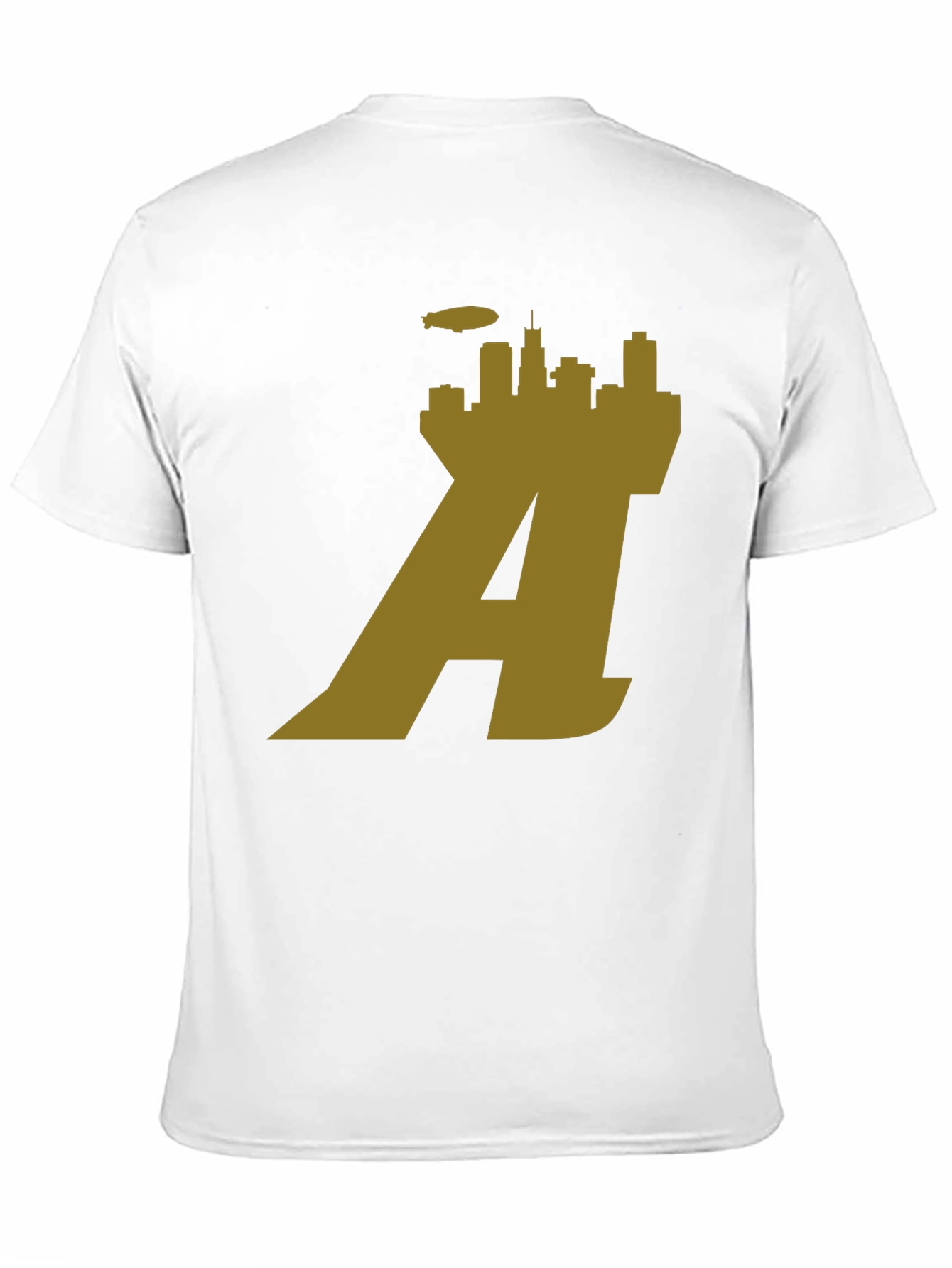 Chicago Skyline A Logo Black T-Shirt