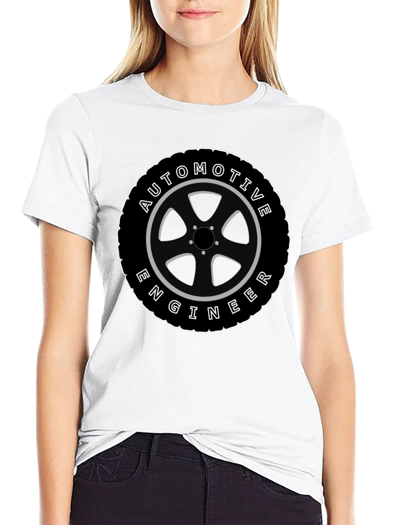 Automotive Engineer Tire Graphic T-Shirt