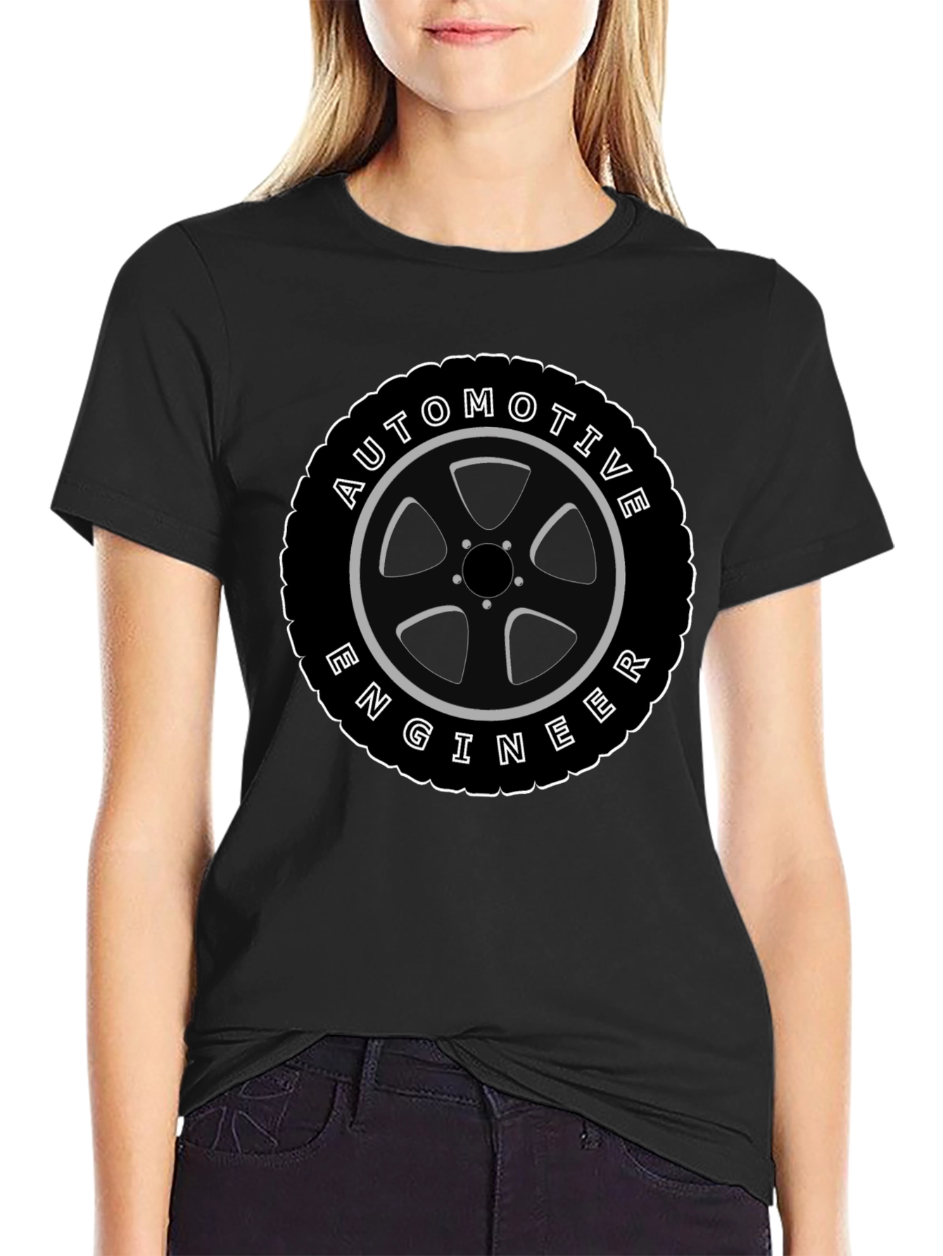 Automotive Engineer Tire Graphic T-Shirt