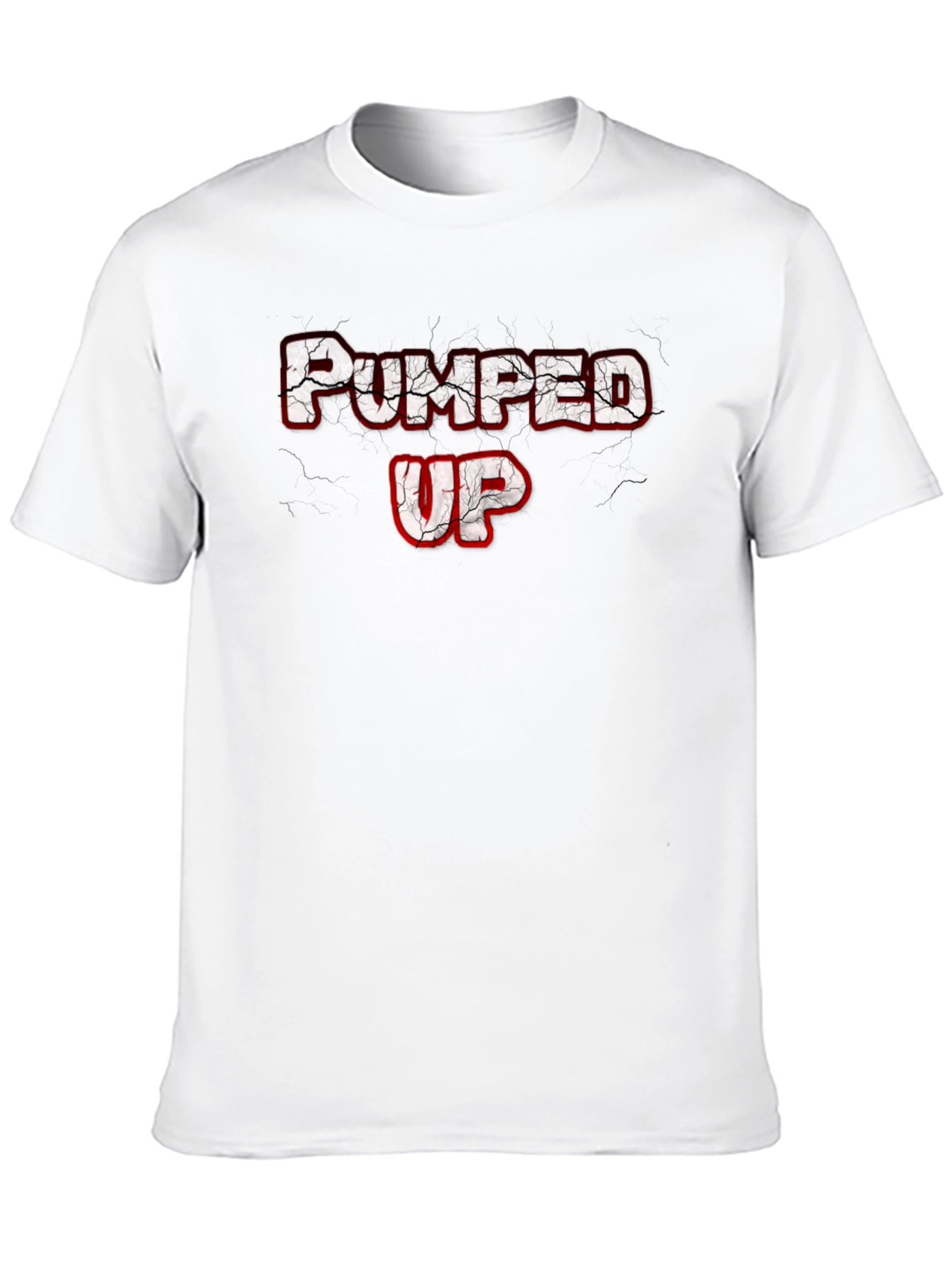 Pumped Up Graphic Tee - Black Cotton T-Shirt