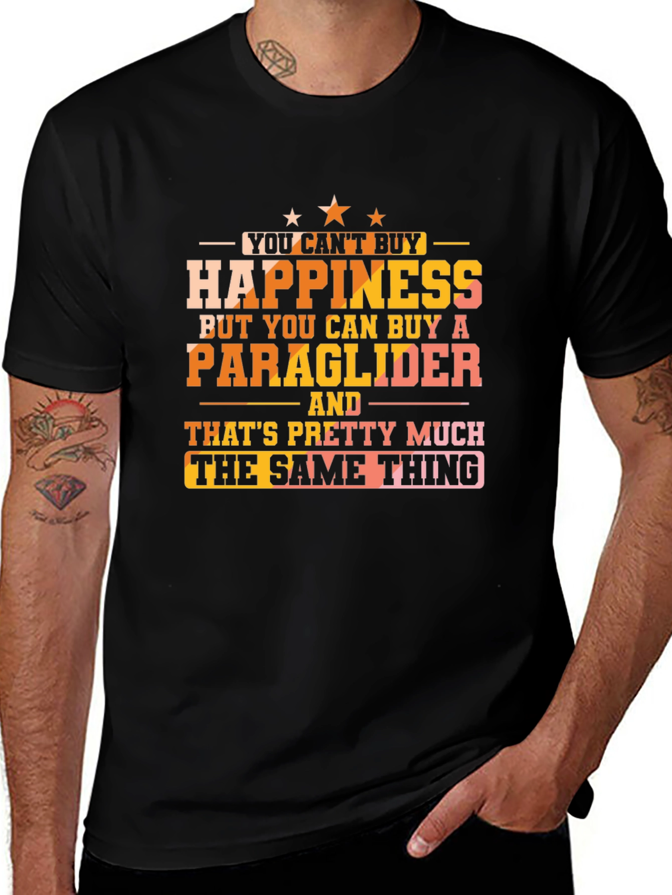 Happiness Paraglider Graphic Tee