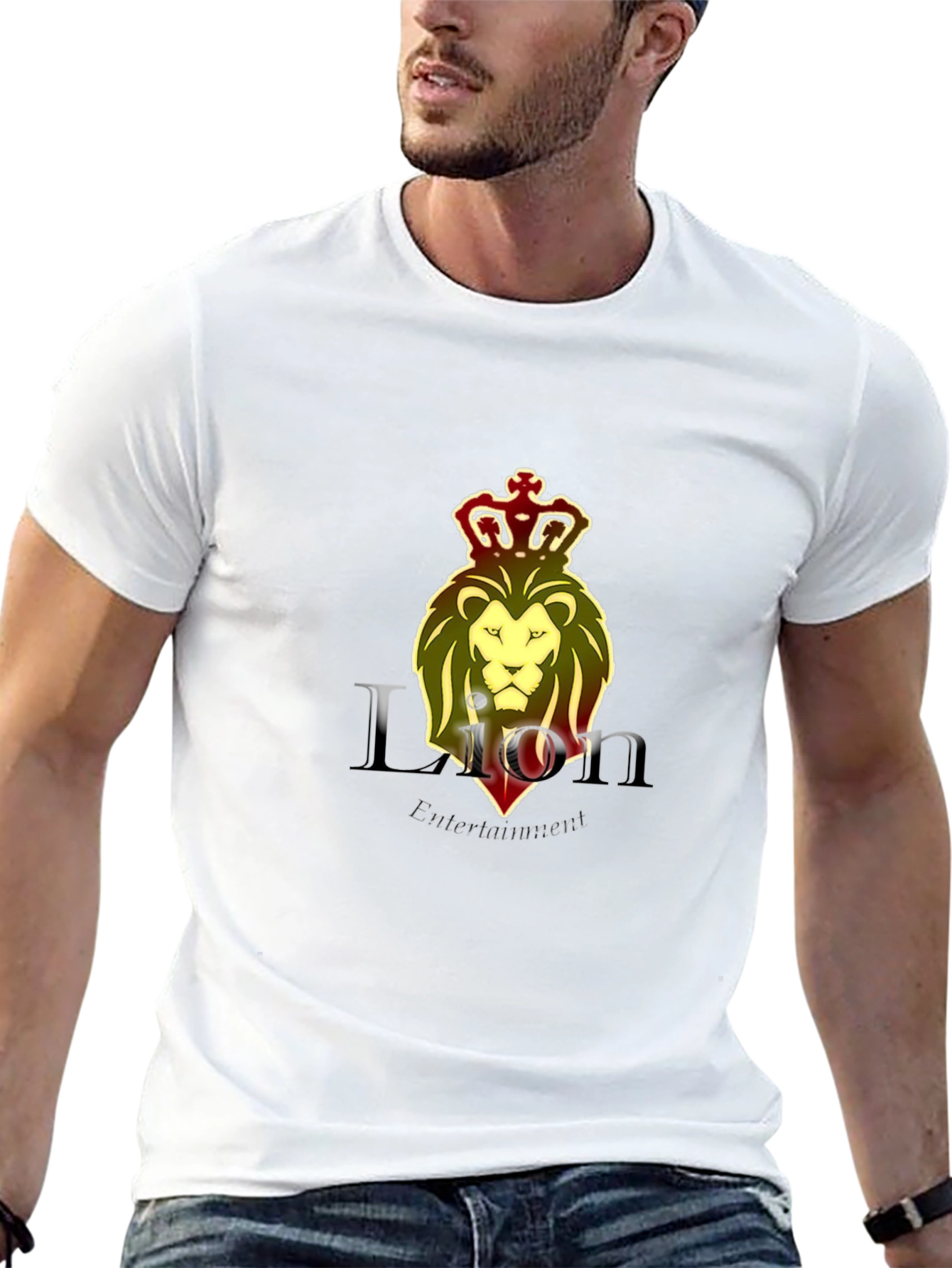 Lion Entertainment Black T-Shirt Graphic Tee