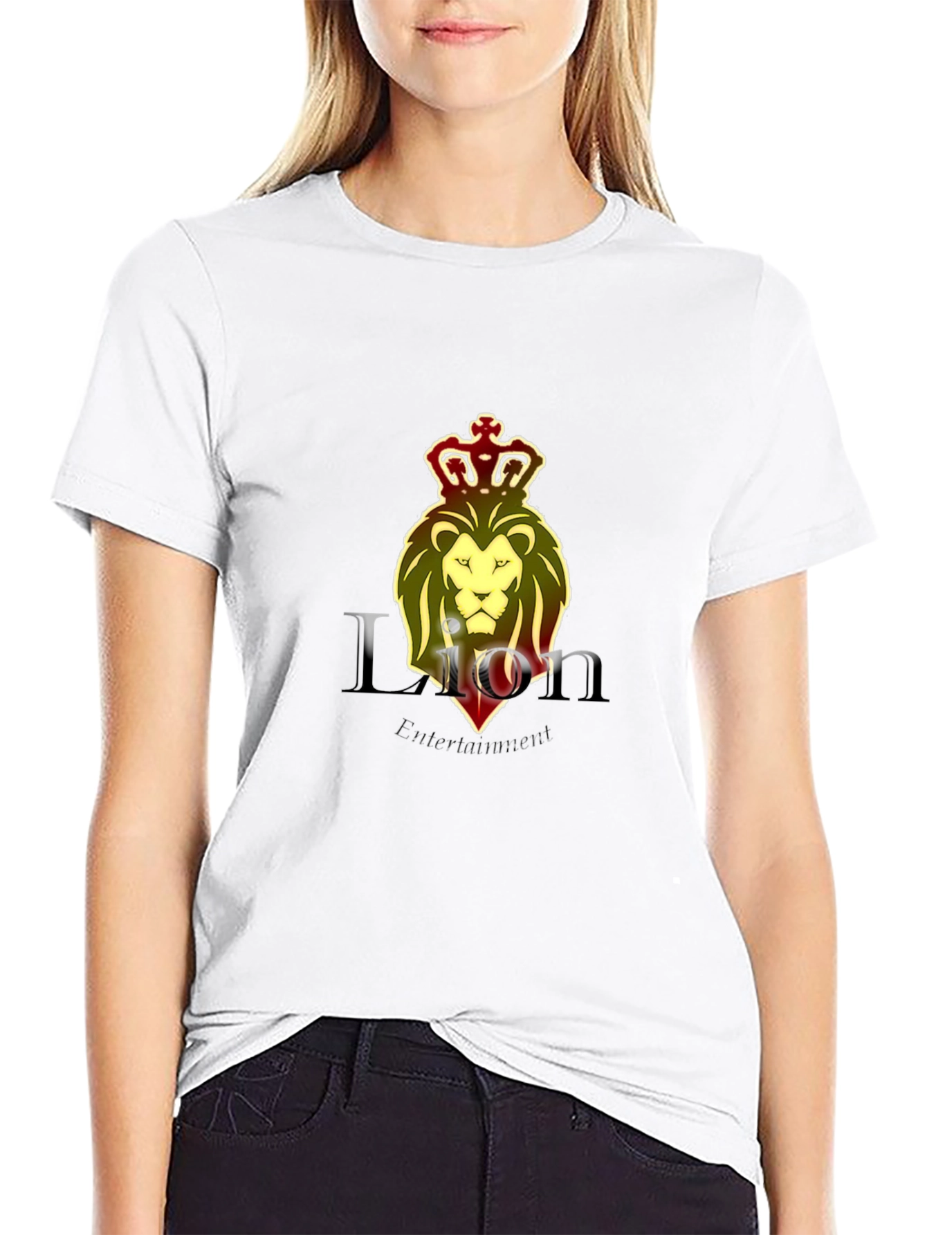 Lion Entertainment Black T-Shirt Graphic Tee