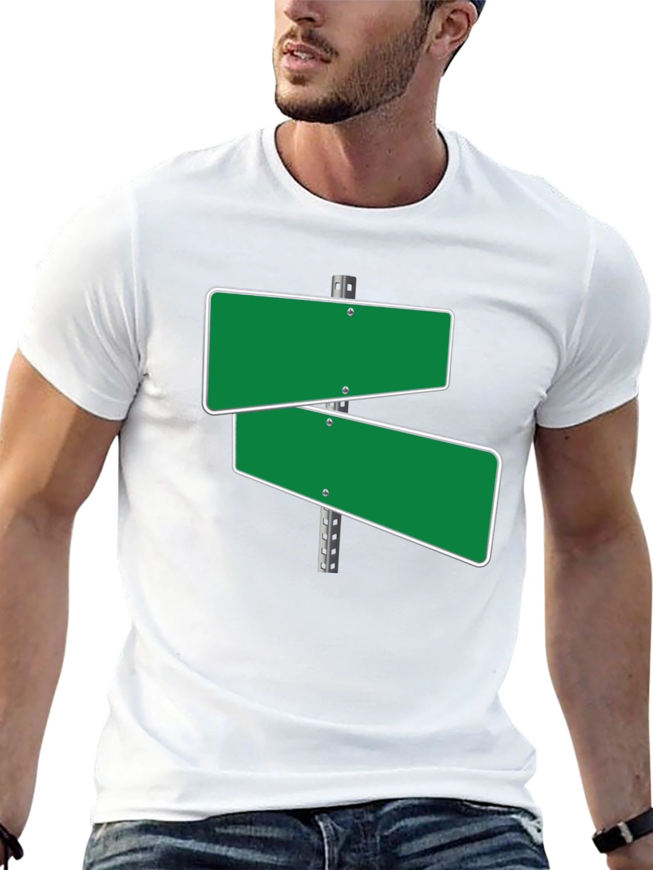 Road Sign T-Shirt - Green Street Sign Tee