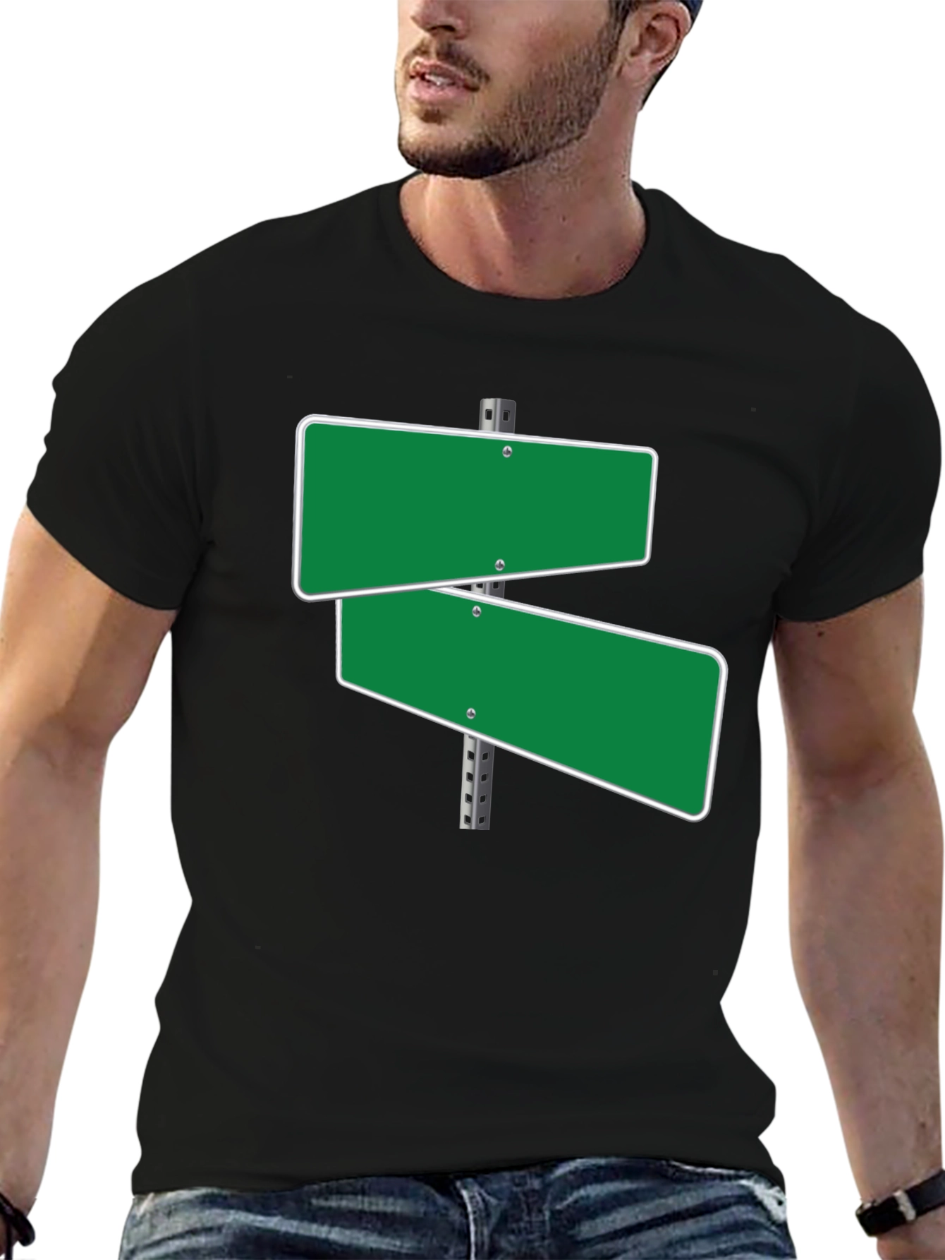 Road Sign T-Shirt - Green Street Sign Tee