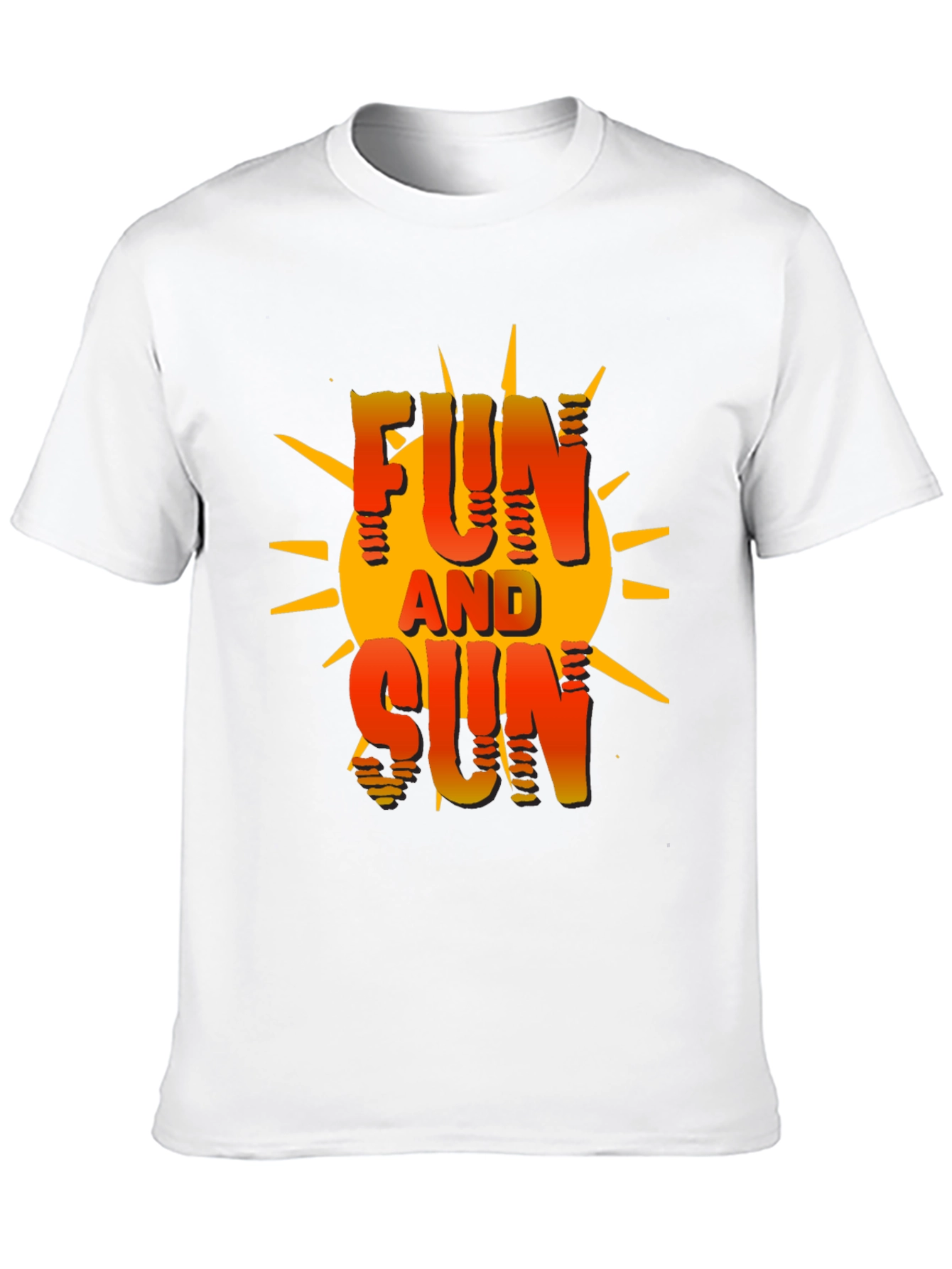 Fun and Sun Graphic T-Shirt - Black Cotton Tee