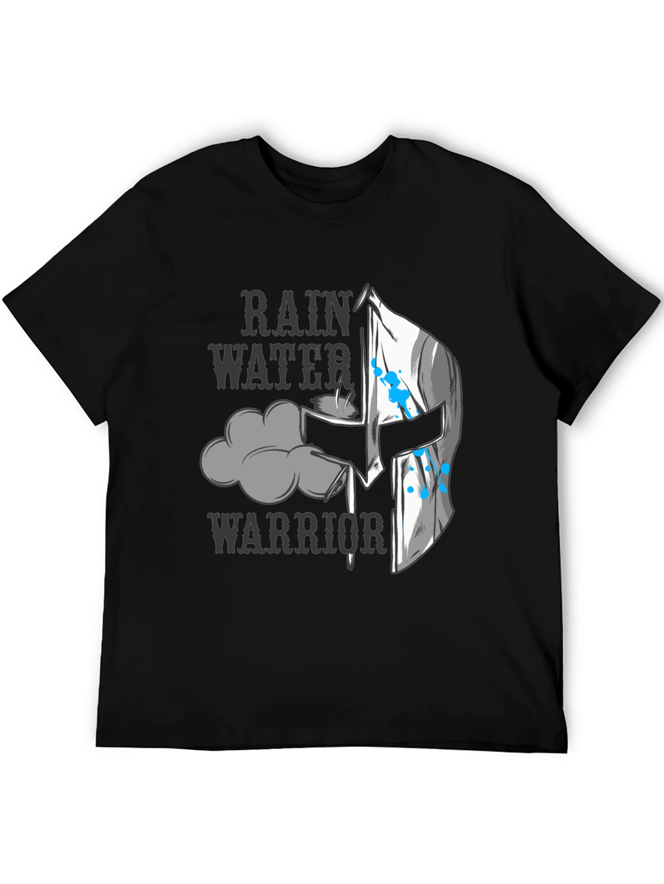Rain Water Warrior T-Shirt - Black Graphic Tee