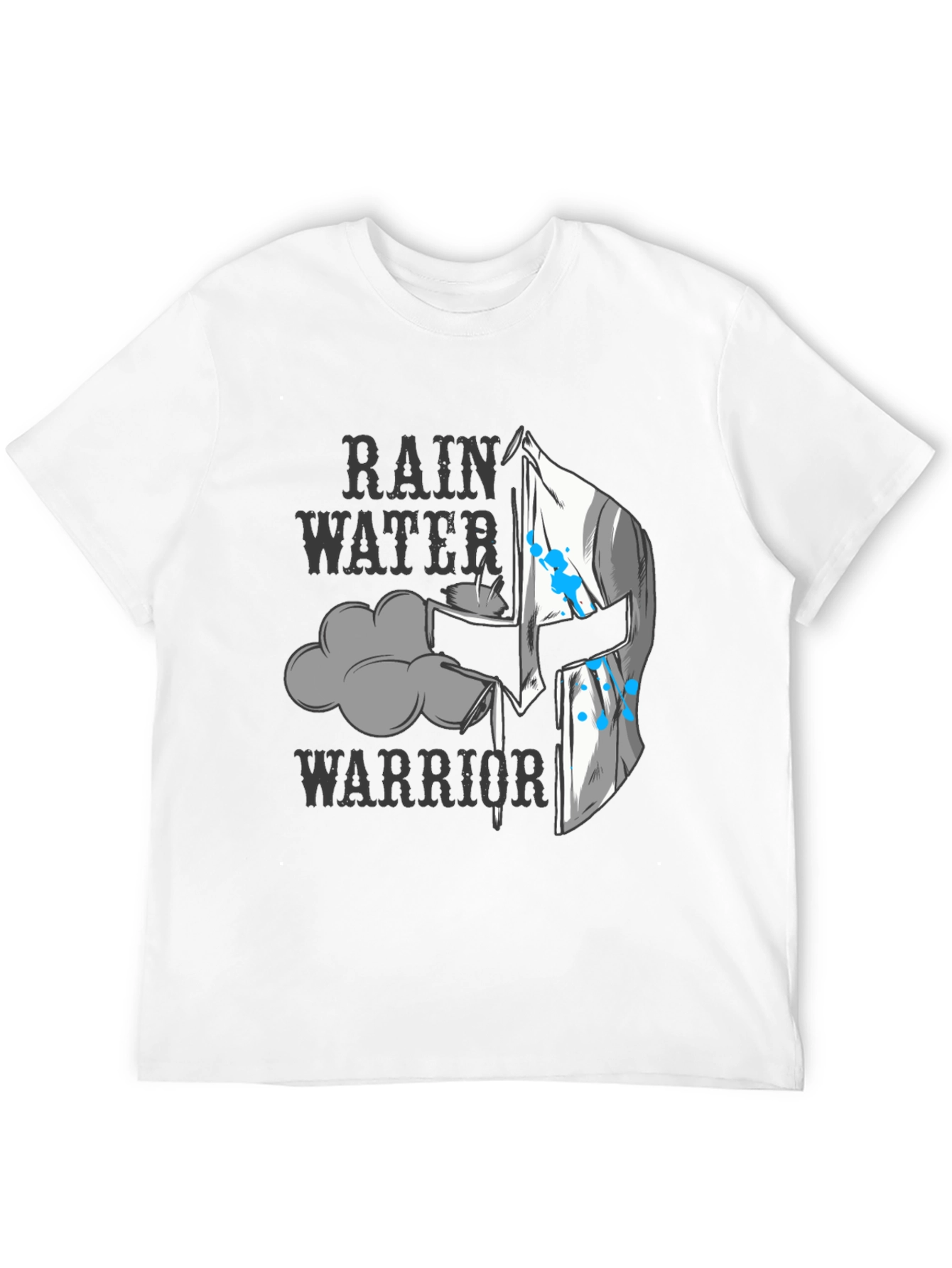 Rain Water Warrior T-Shirt - Black Graphic Tee