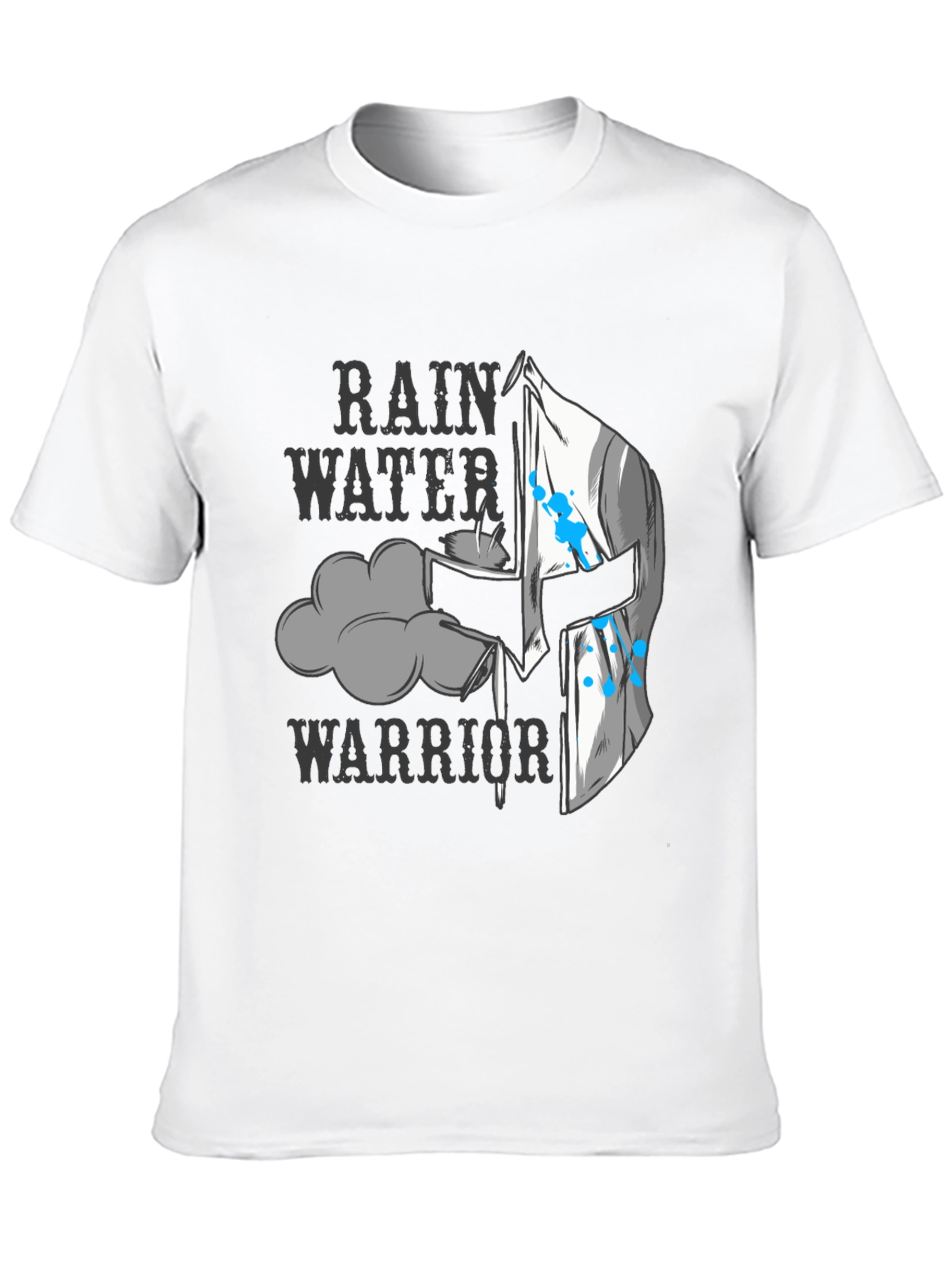 Rain Water Warrior T-Shirt - Black Graphic Tee