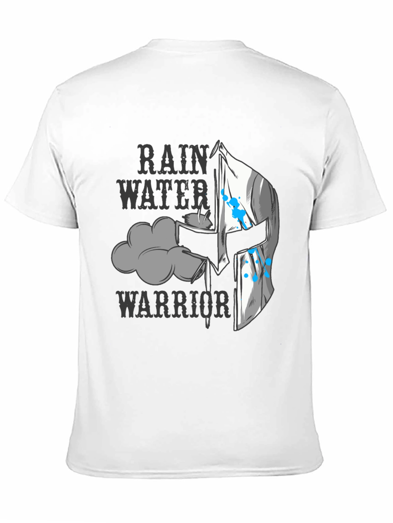 Rain Water Warrior T-Shirt - Black Graphic Tee