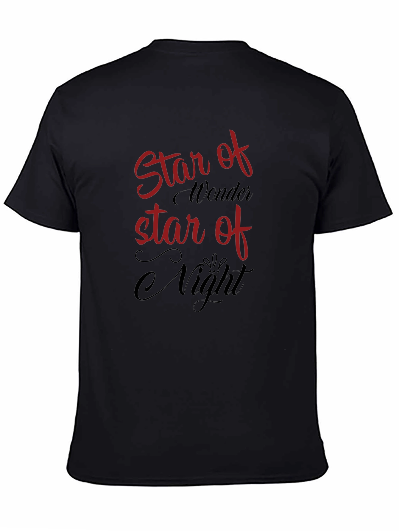Star of Wonder Graphic Tee - Black Cotton