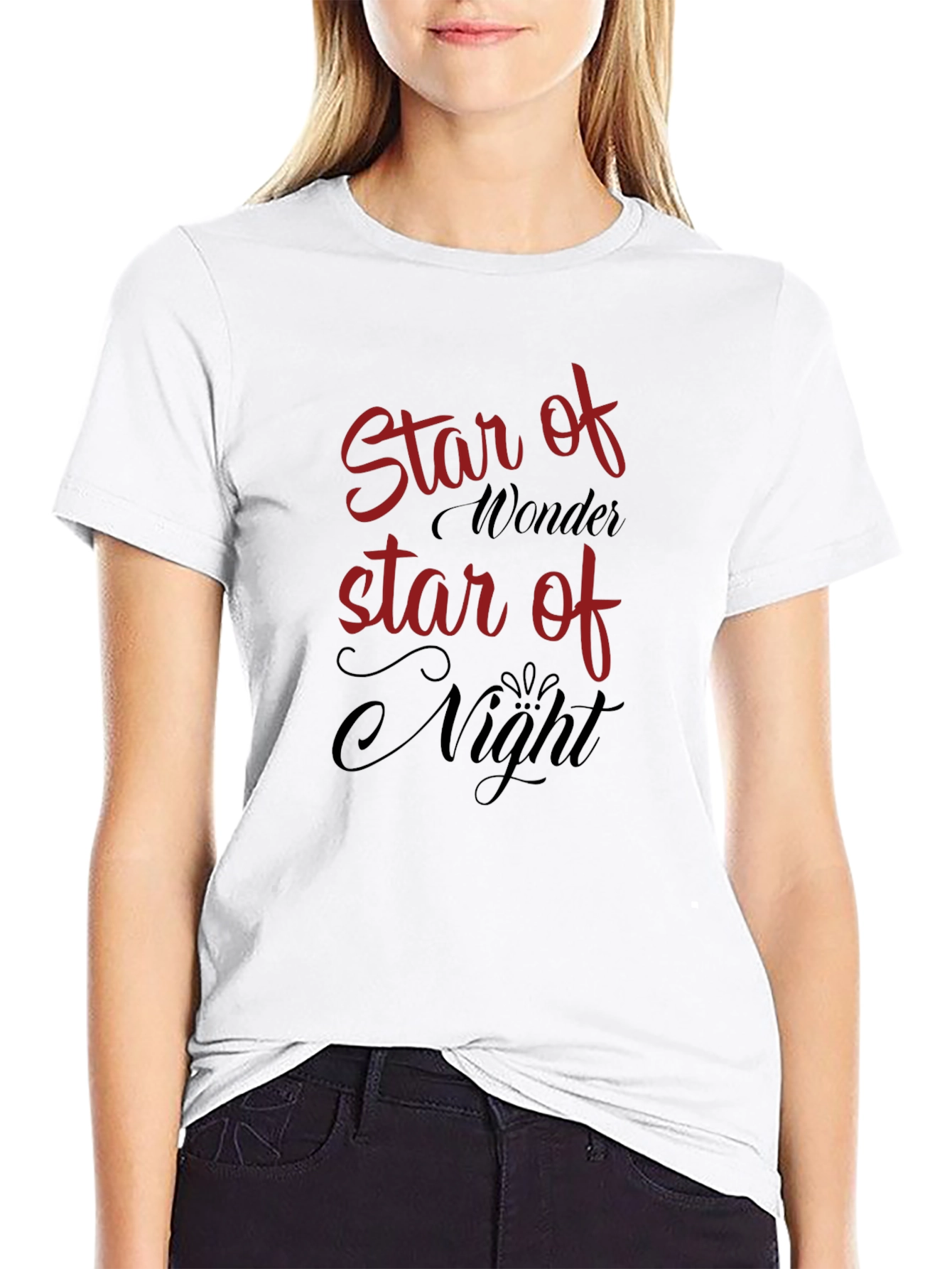 Star of Wonder Graphic Tee - Black Cotton