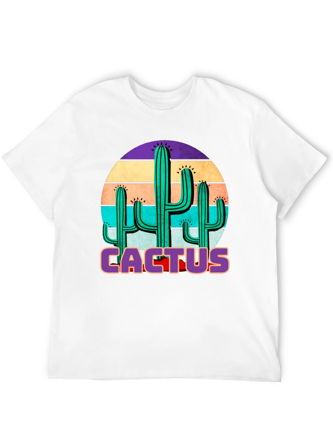 Cactus Graphic Tee - Retro Desert Vibes