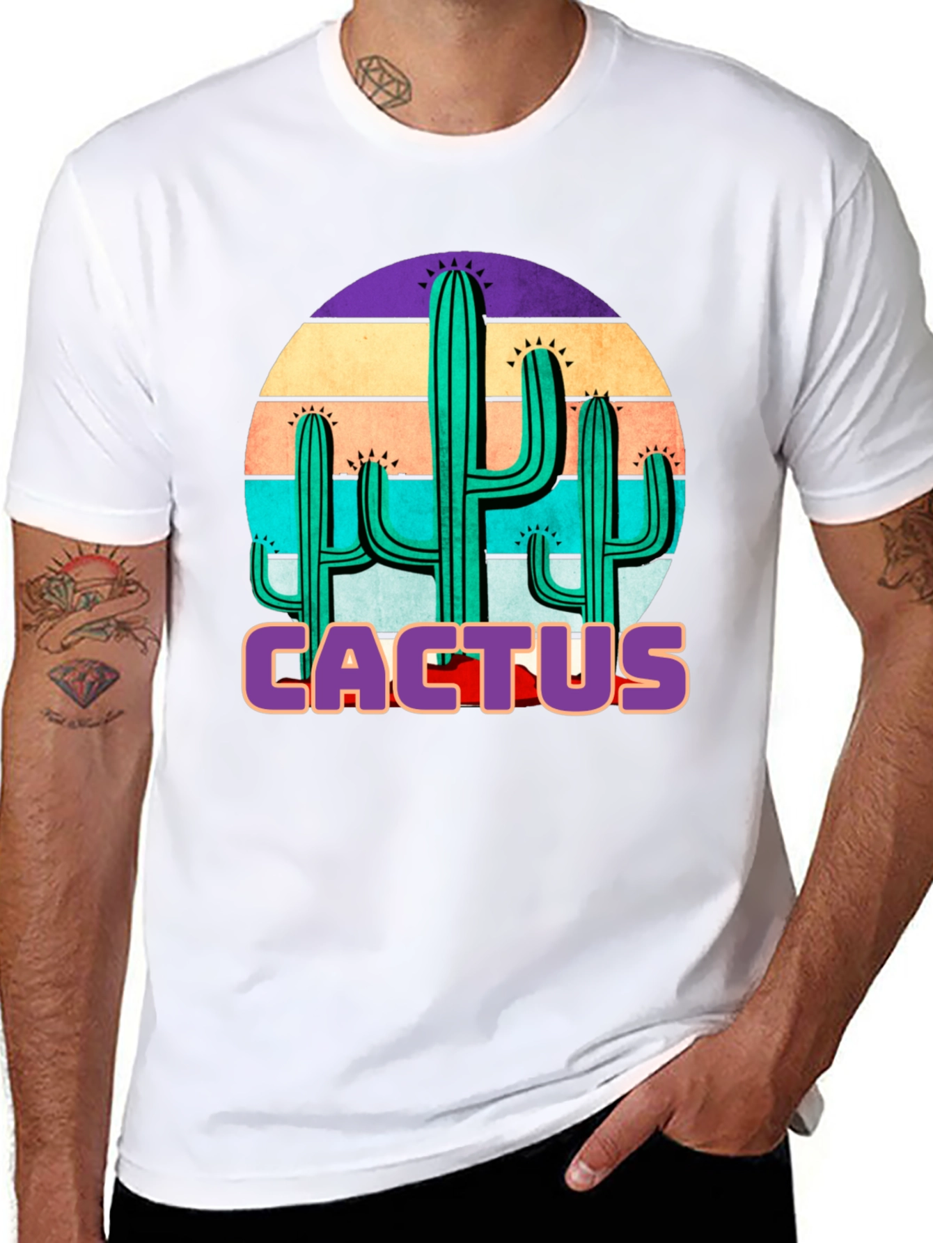 Cactus Graphic Tee - Retro Desert Vibes