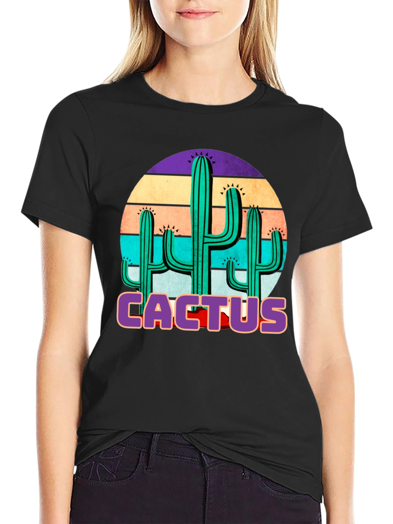 Cactus Graphic Tee - Retro Desert Vibes