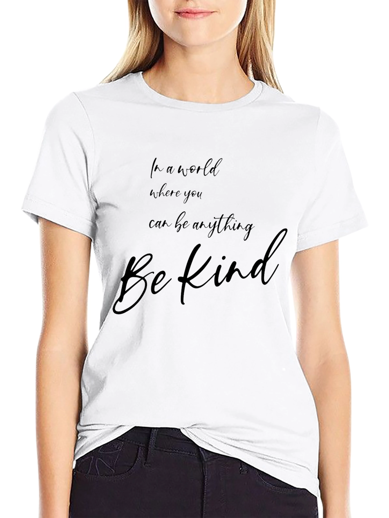 Be Kind Graphic Tee - Soft Cotton Blend