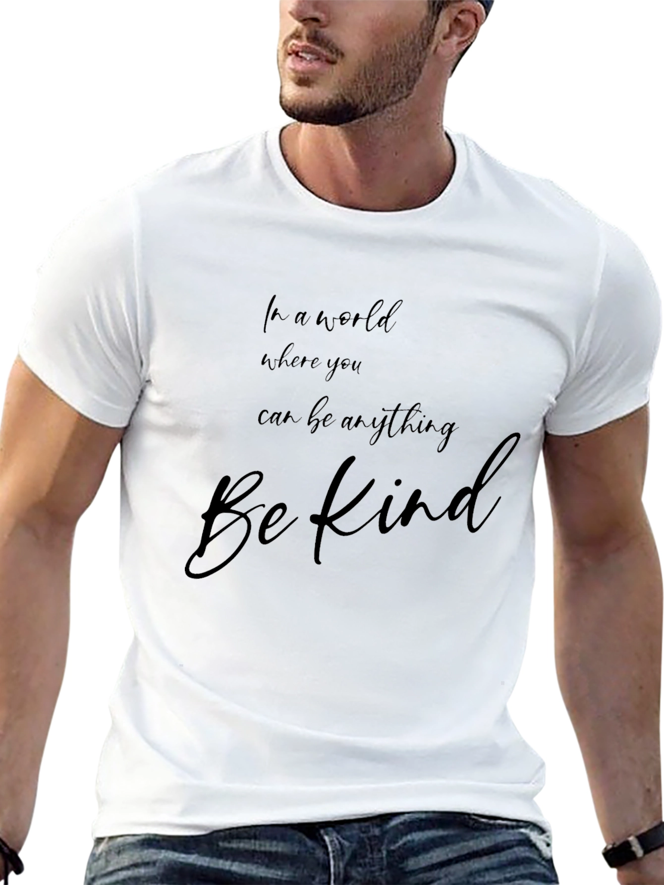 Be Kind Graphic Tee - Soft Cotton Blend