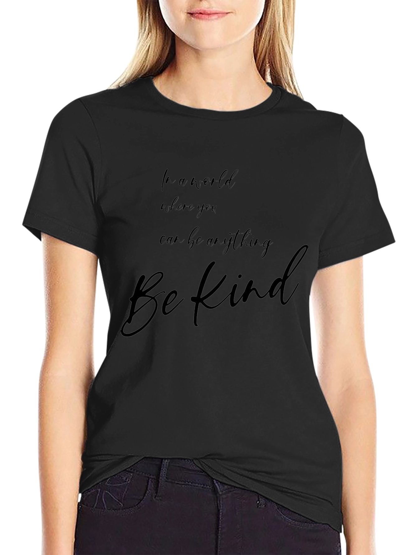 Be Kind Graphic Tee - Soft Cotton Blend