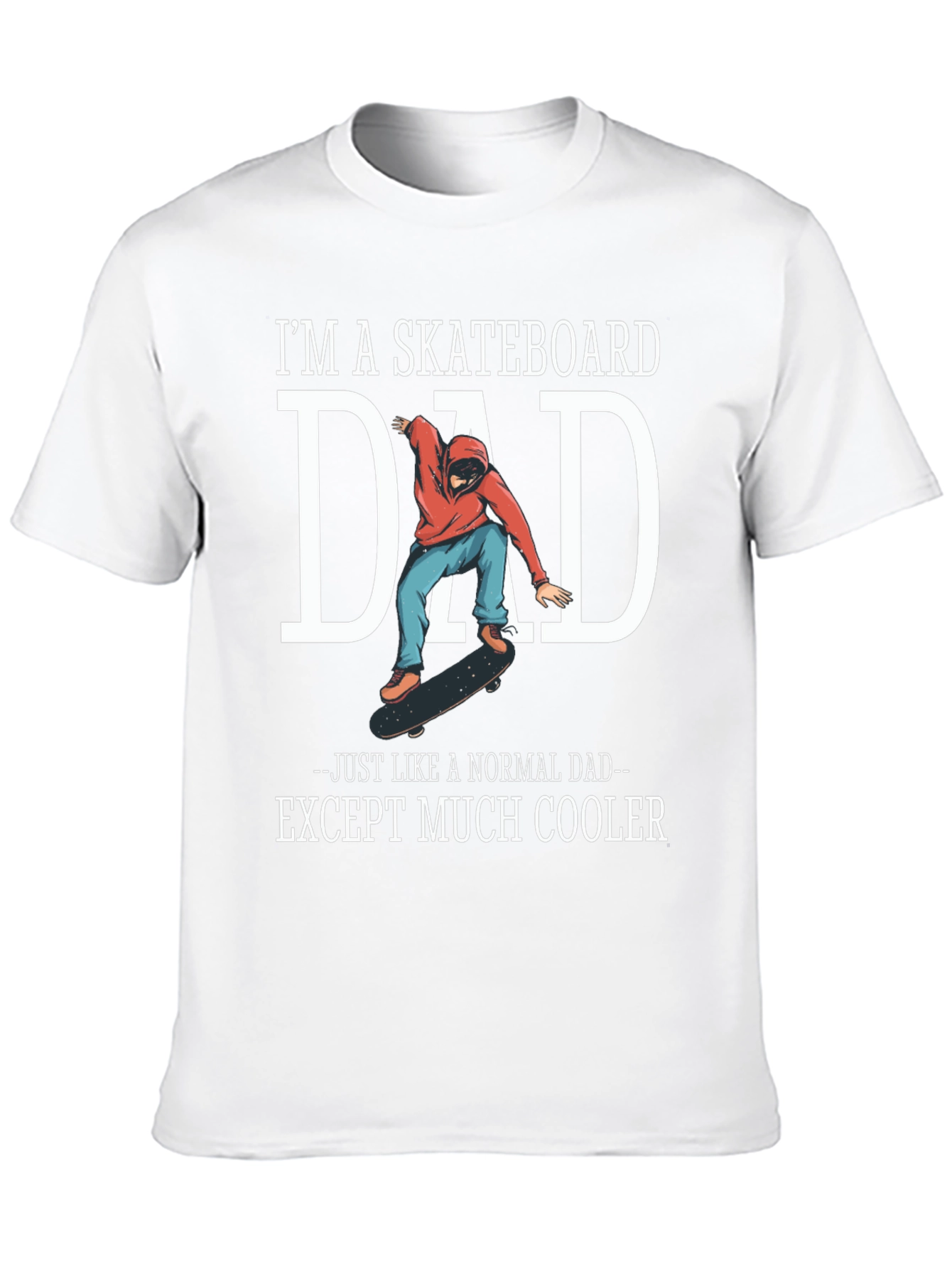 Skateboard Dad Graphic Tee - Cool Fathers Day Gift