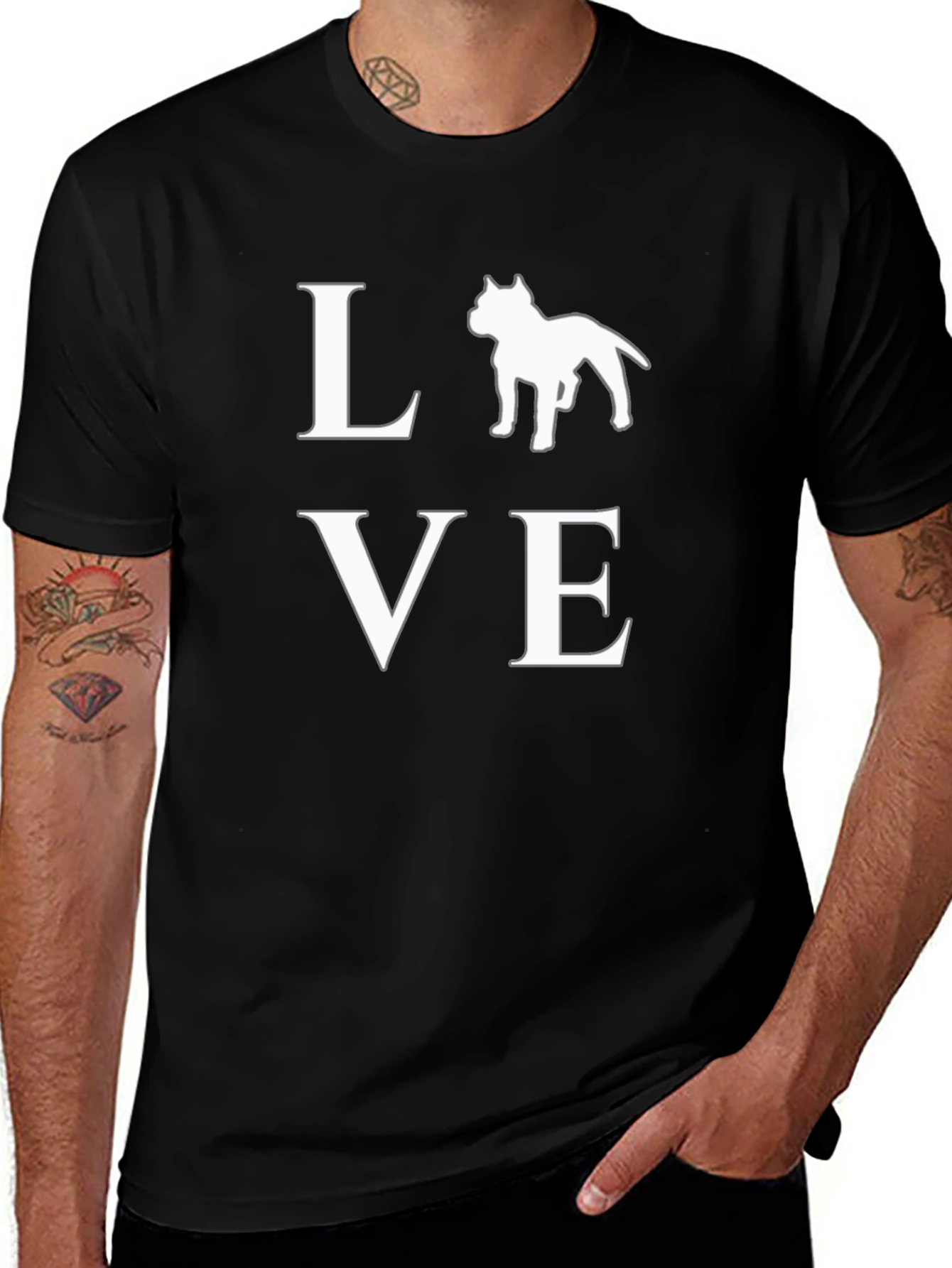 Dog Lover T-Shirt - LOVE Design